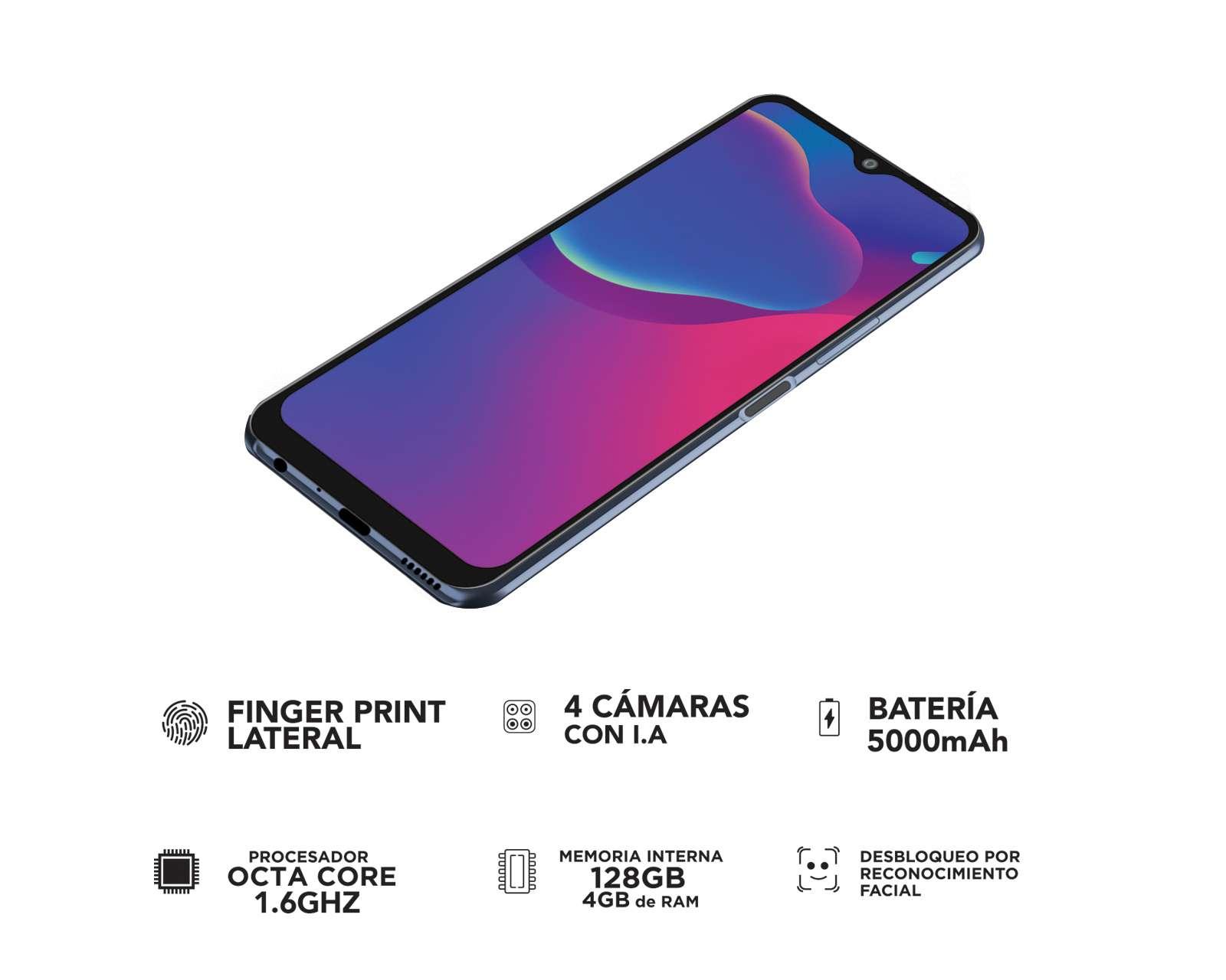 Foto 7 pulgar | Foto 8 | Celular ZTE Liberado Blade V20 Smart 128 GB Gris