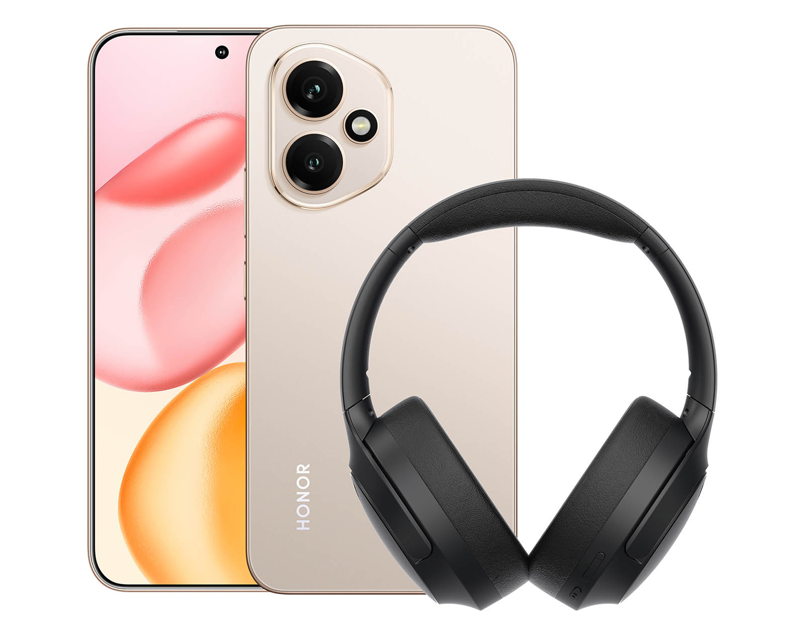 Foto 2 pulgar | Foto 1 | Telcel Honor 400 512 GB Dorado + Audífonos