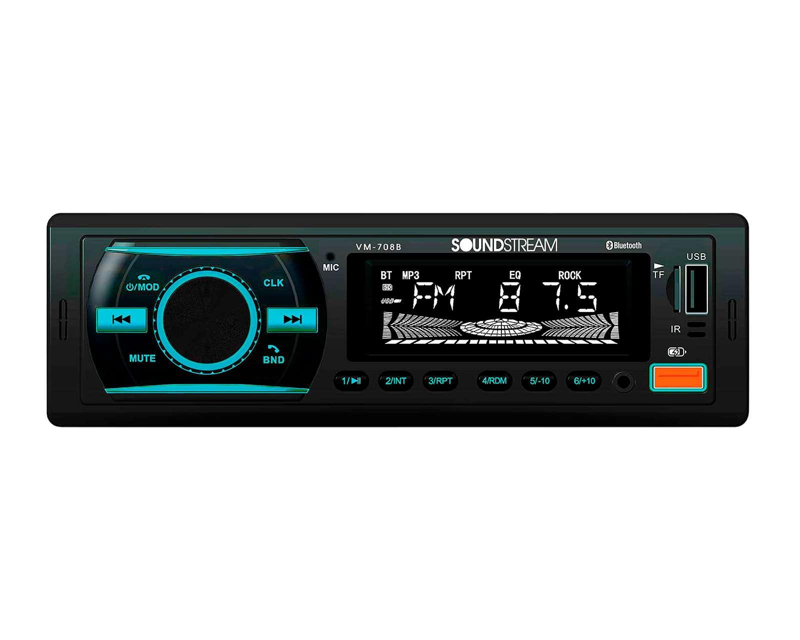 Foto 6 | Foto 6 | Autoestéreo Soundtream sin CD PAK-VM708X3 de 3" Bluetooth con MP3 Negro
