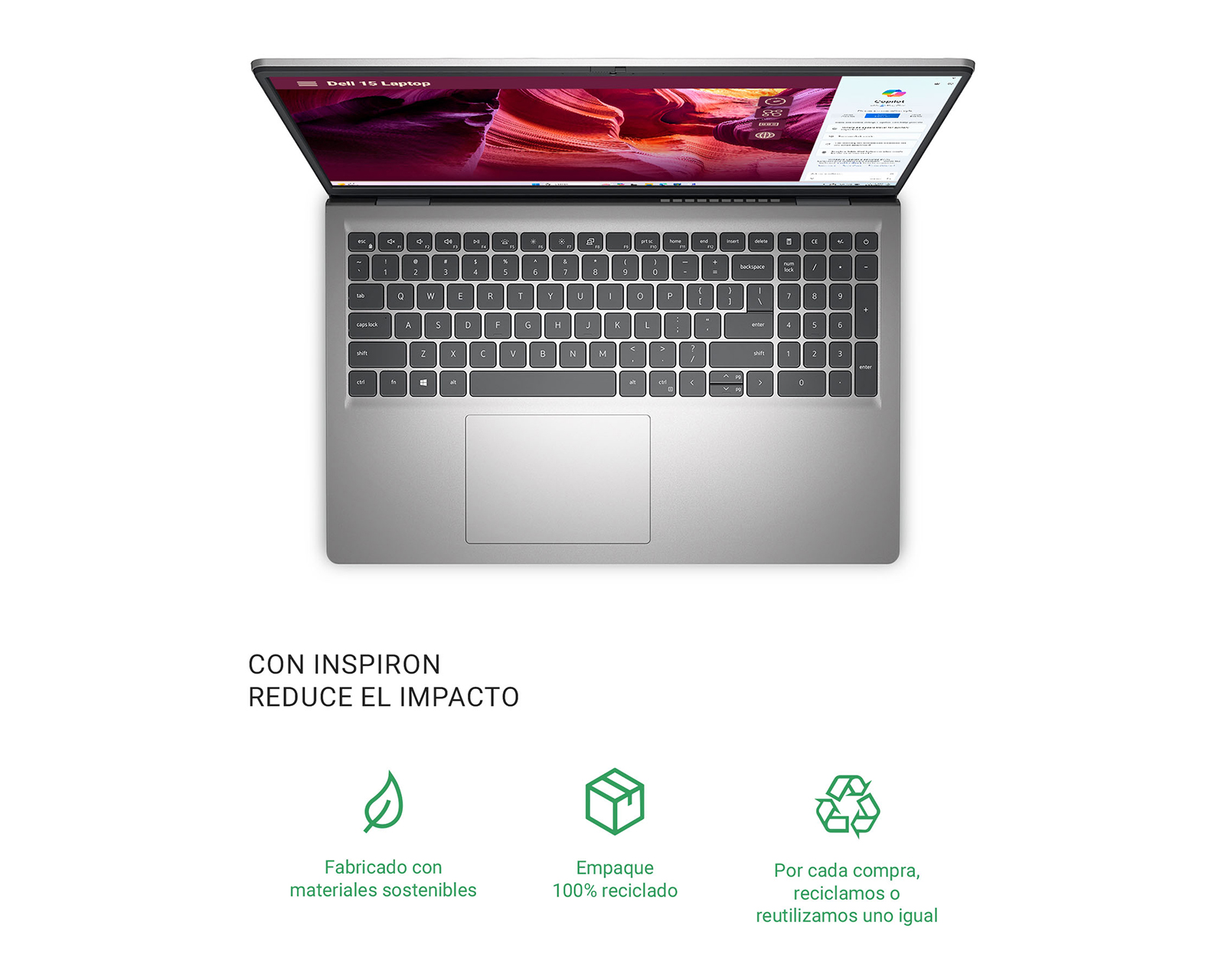 Foto 5 pulgar | Foto 4 | Laptop Dell 15 DC15255 15.6 Pulgadas Windows 11 AMD Ryzen 5 8 GB RAM 512 GB SSD Gris