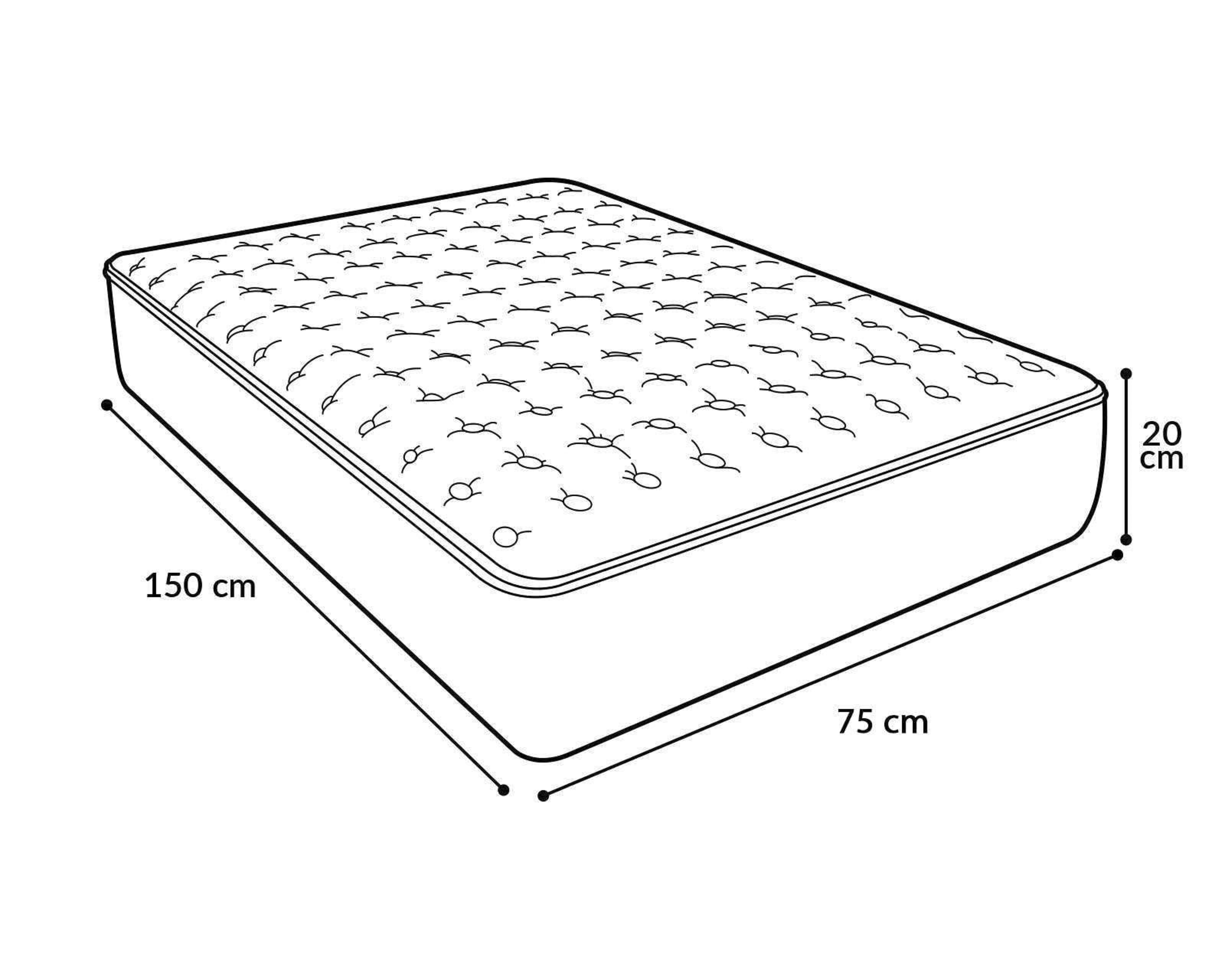 Foto 7 pulgar | Foto 6 | Colchón para Cama Infantil 150 x 75 x 20 cm Kidzzz