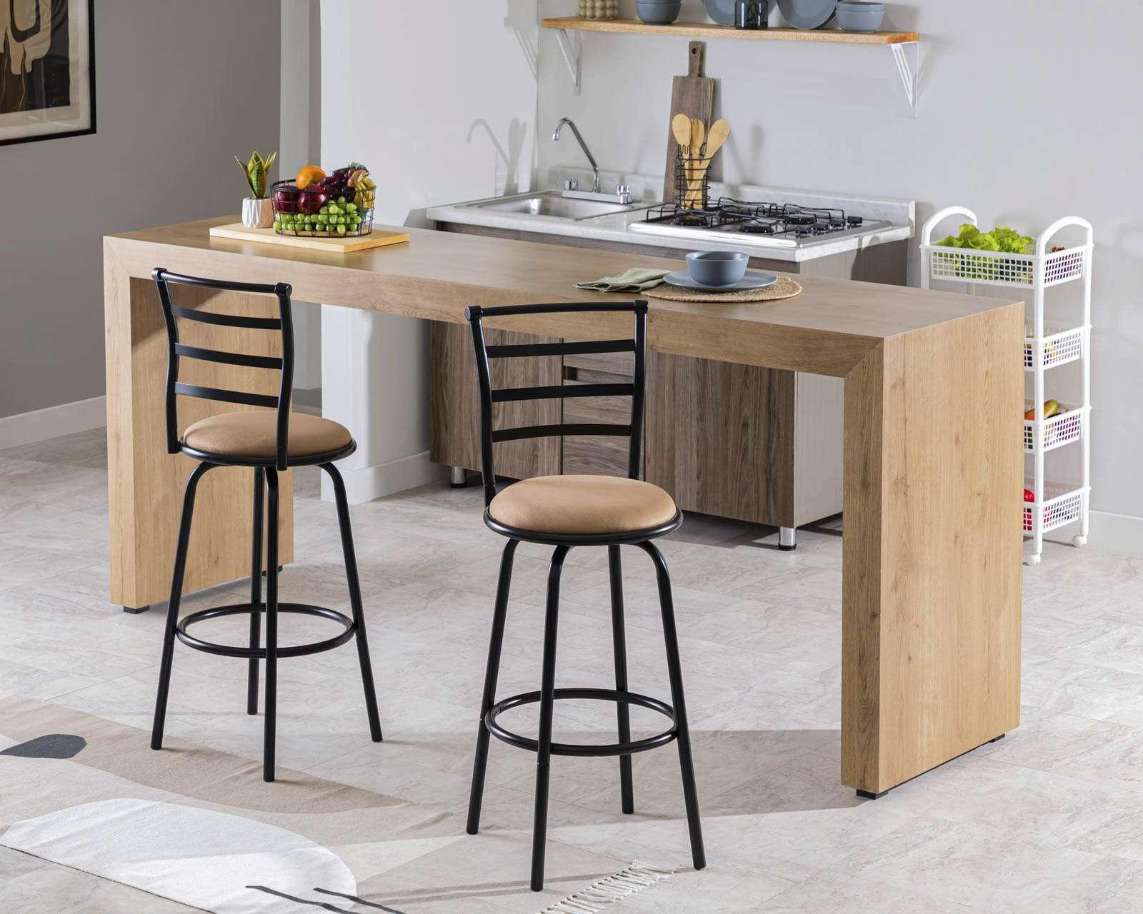 Banco de Metal Ikal Toledo Negro