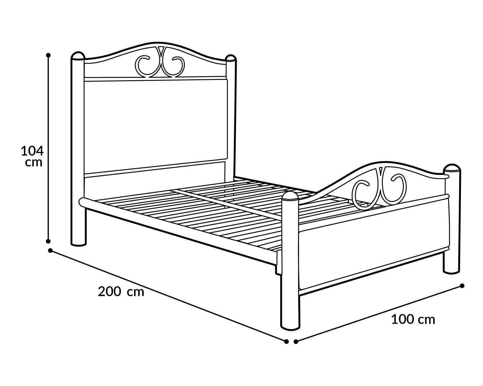 Foto 5 | Foto 5 | Cama Individual Chocolate de Metal