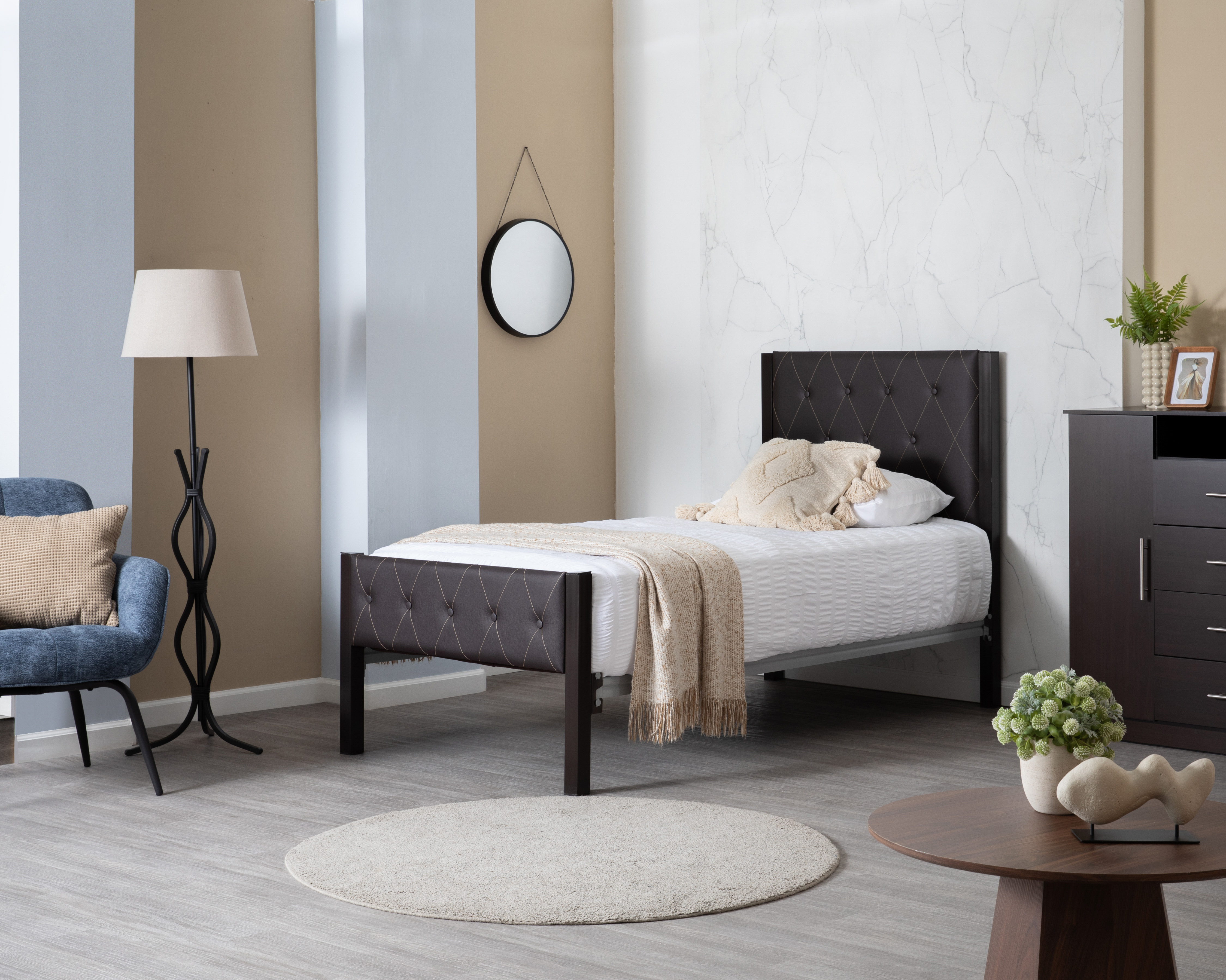 Cama Individual Bling de Metal