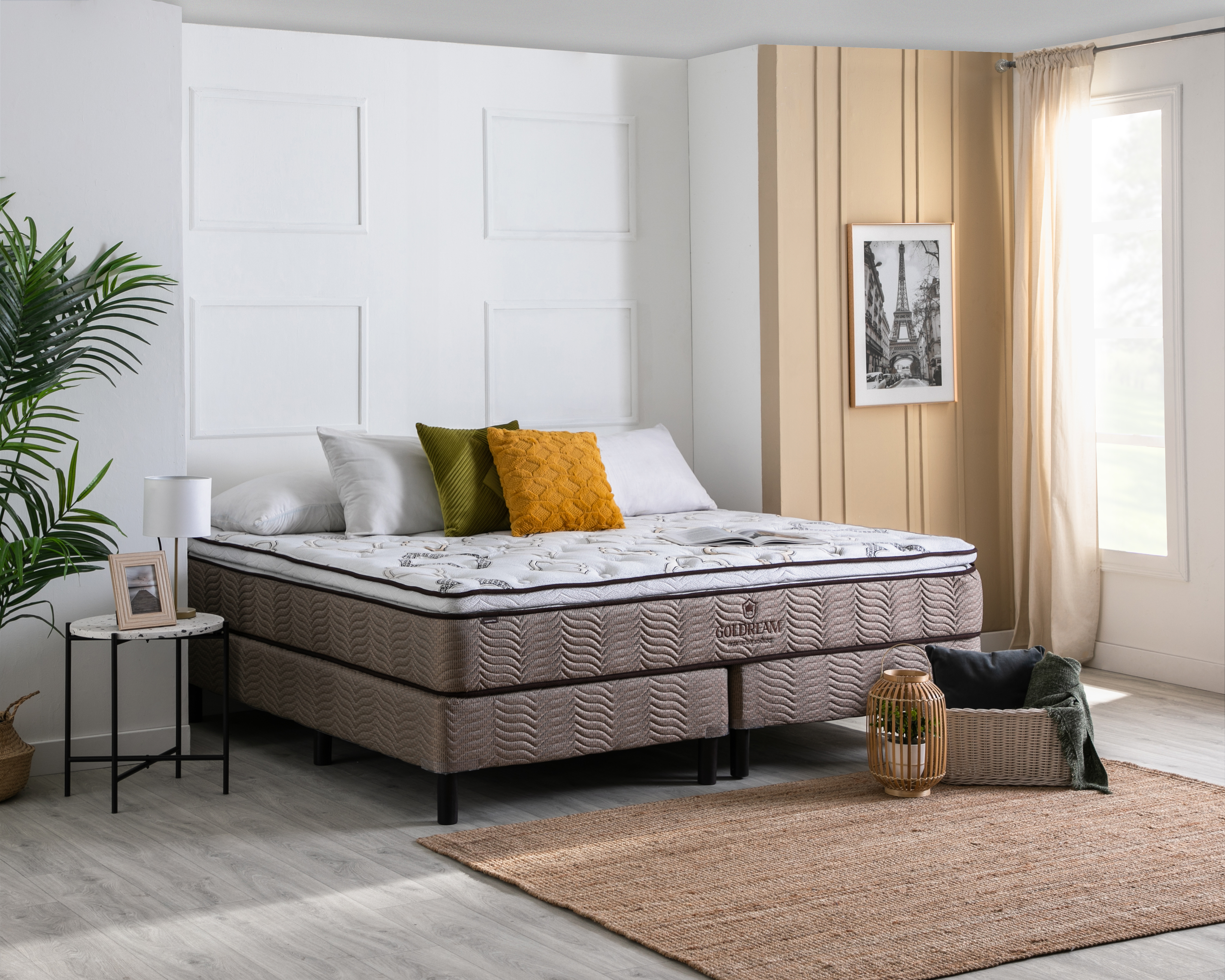 Juego de Colchón y Box King Size Goldream Imperial Plus