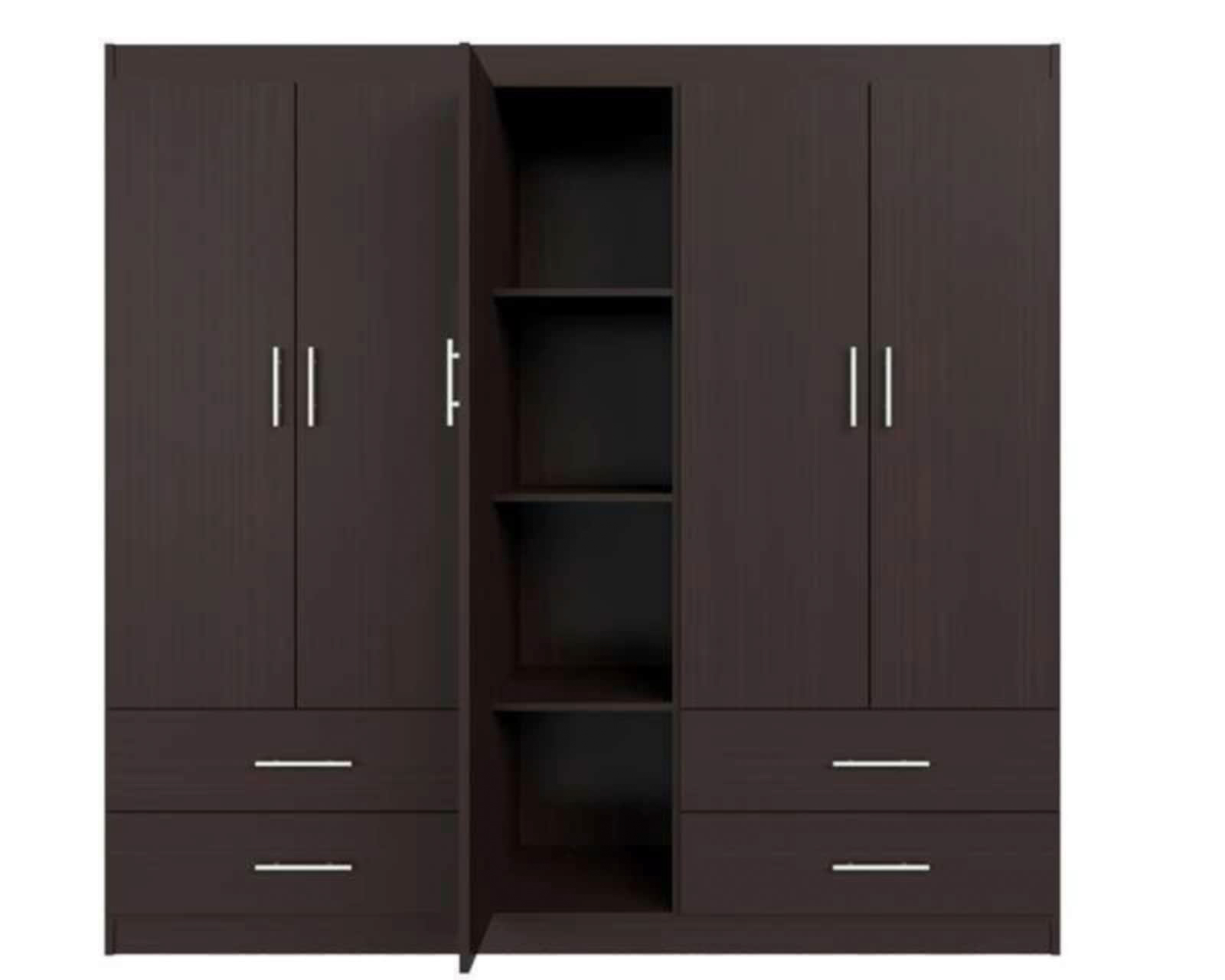 Foto 4 pulgar | Foto 3 | Ropero Mobi Firenze Chocolate 152 cm