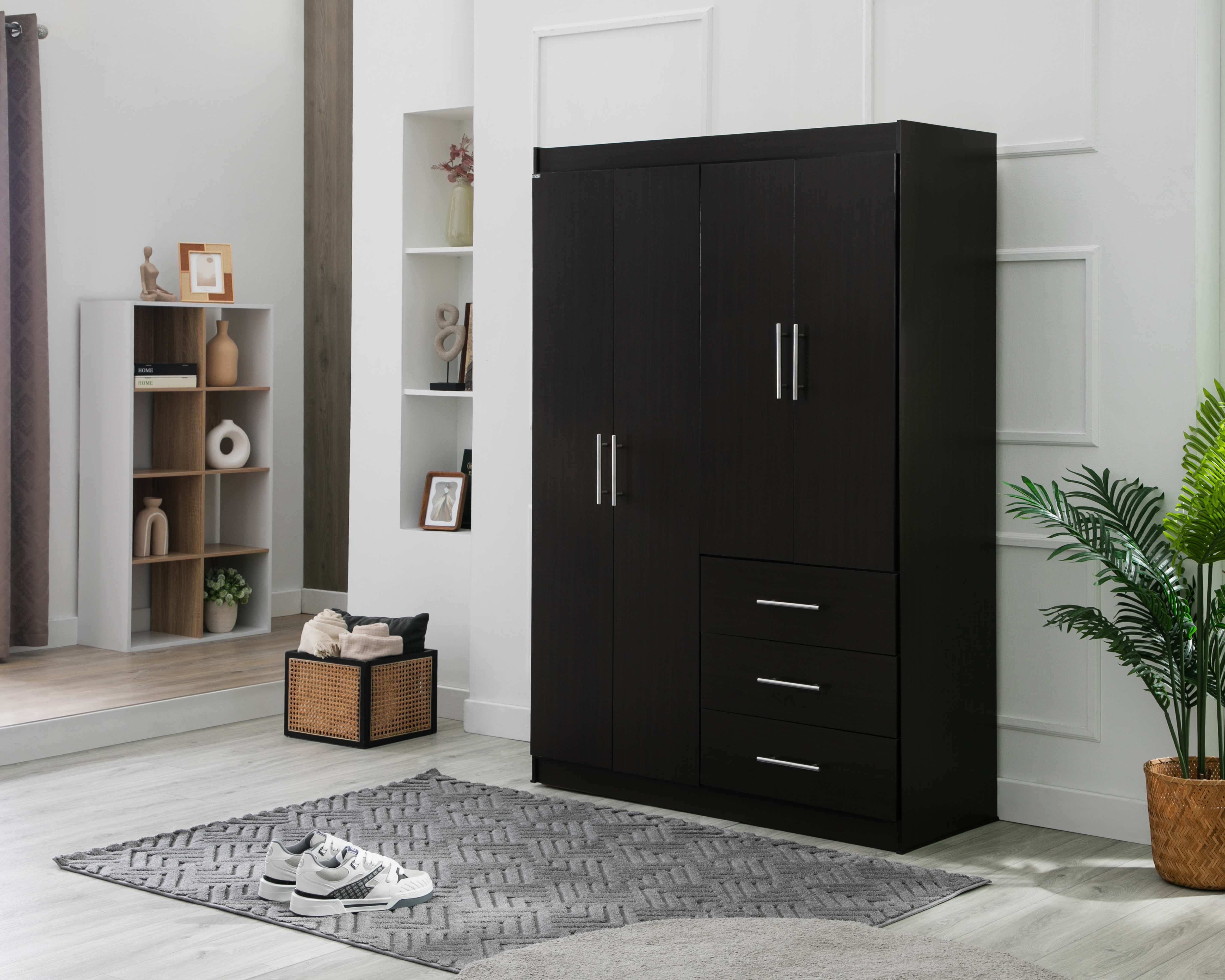 Ropero Mobi Biko Chocolate 121 cm