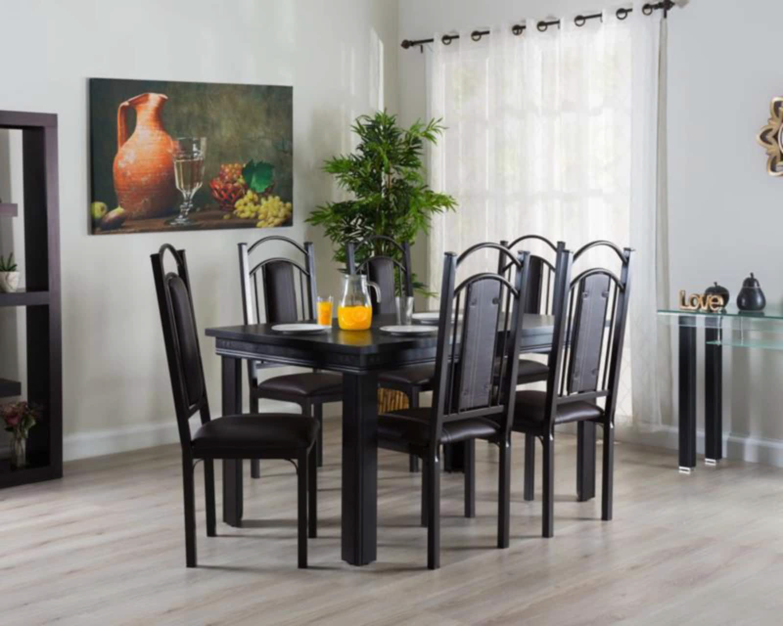 Foto 2 pulgar | Foto 1 | Comedor Nizza con 6 Sillas