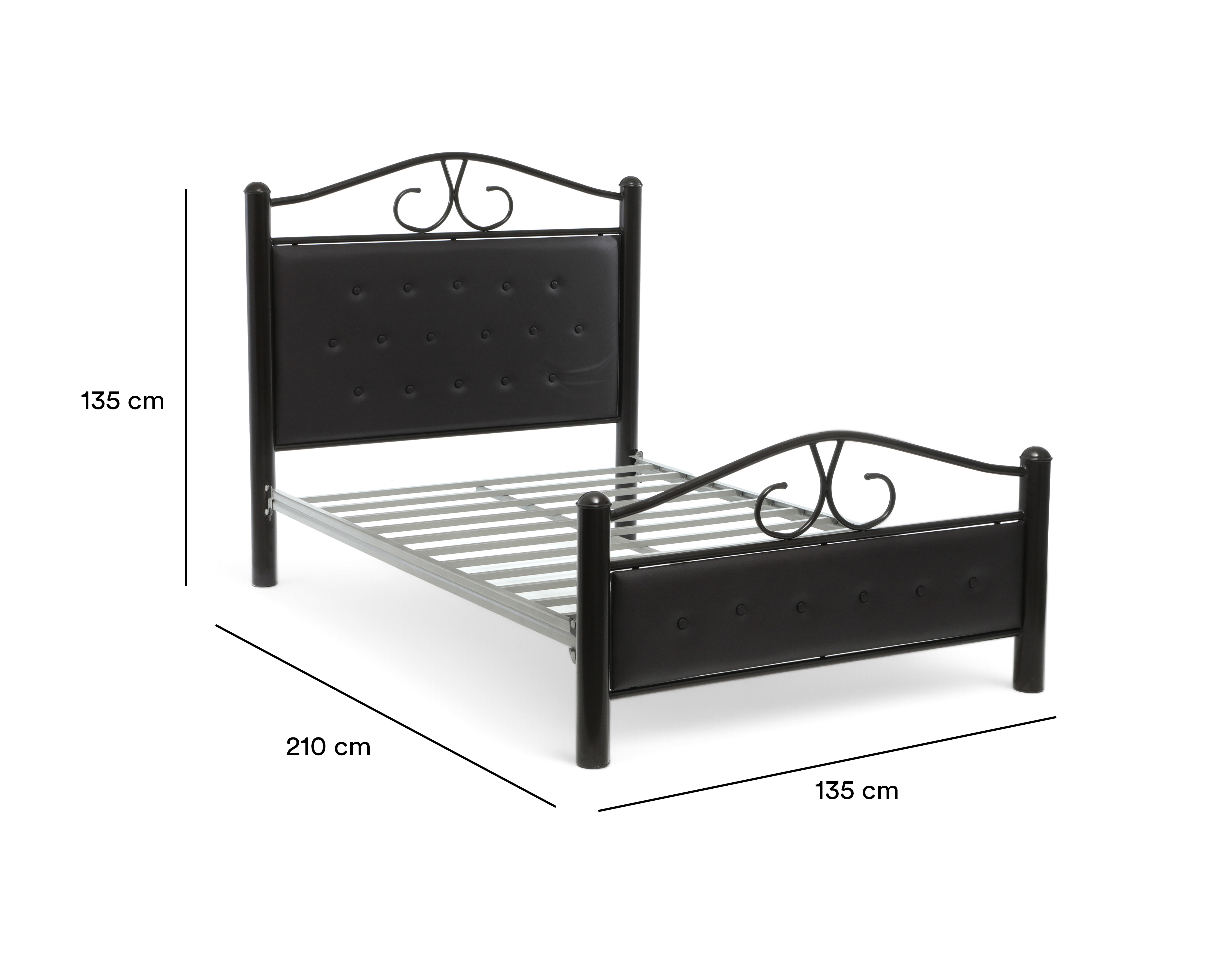 Foto 7 | Foto 7 | Cama Matrimonial Berlín de Metal