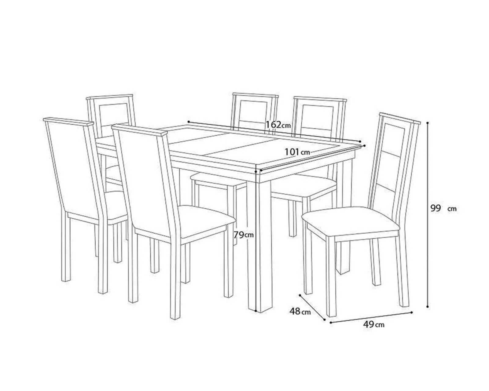 Foto 7 pulgar | Foto 6 | Comedor San Francisco con 6 Sillas