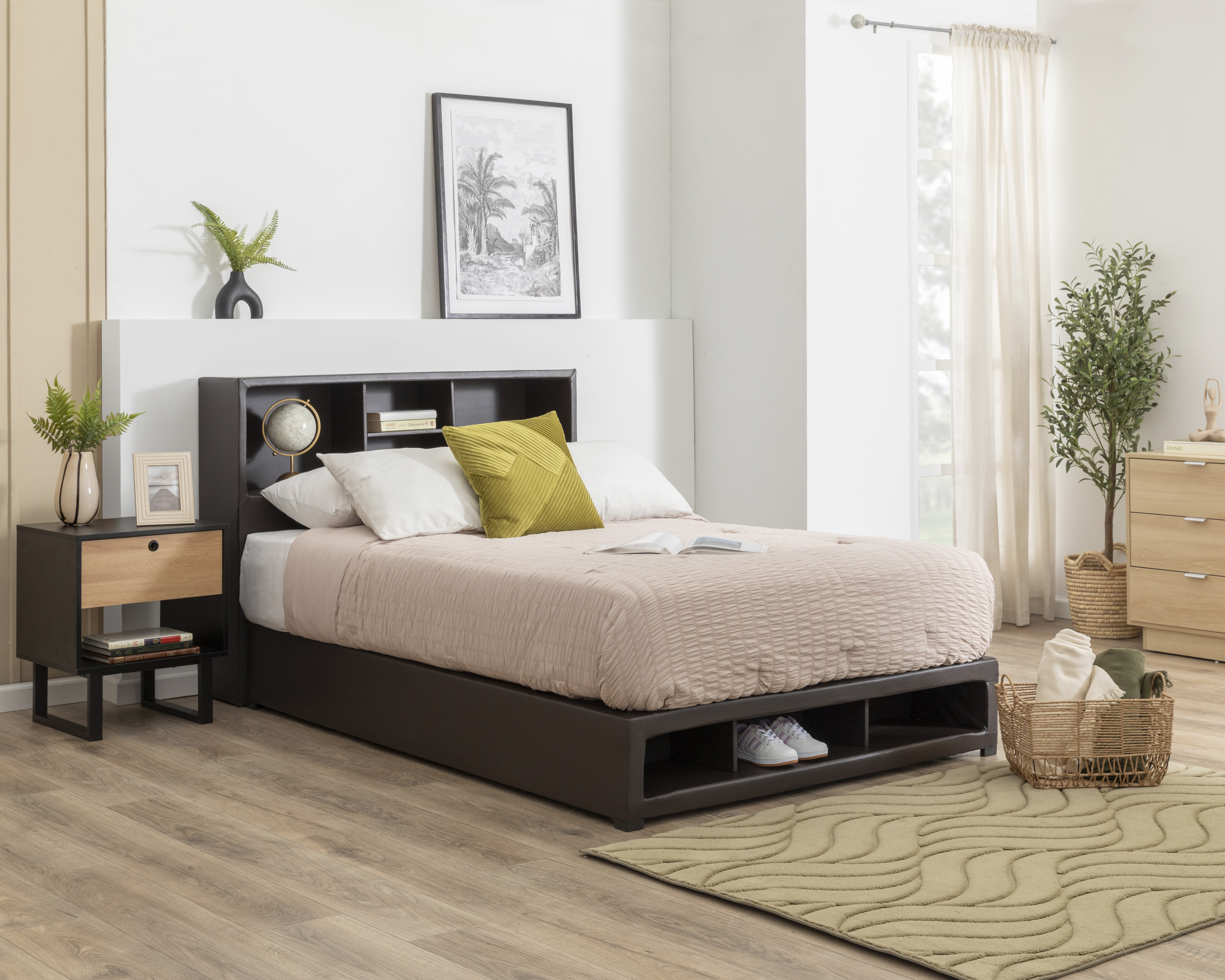 Cama Matrimonial Osslo de Madera