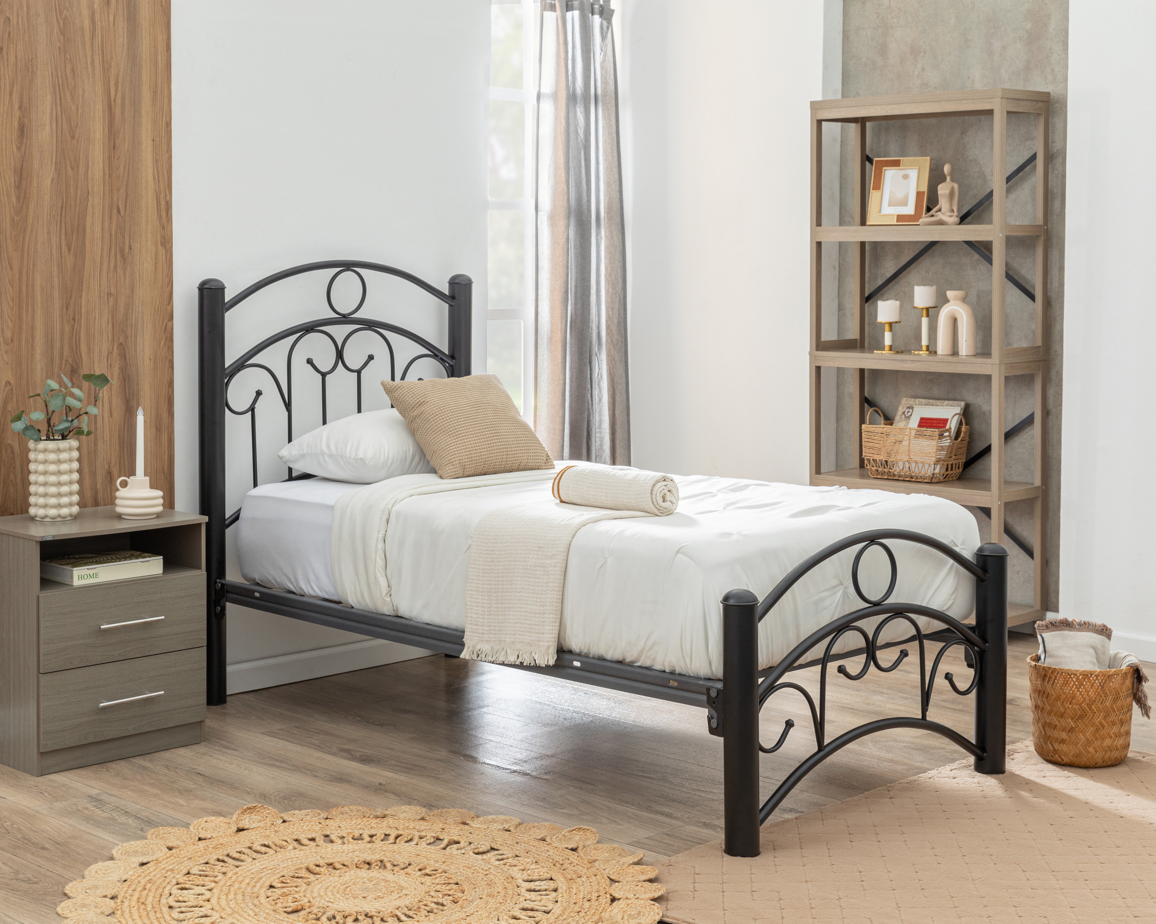 Cama Individual Monticello de Metal