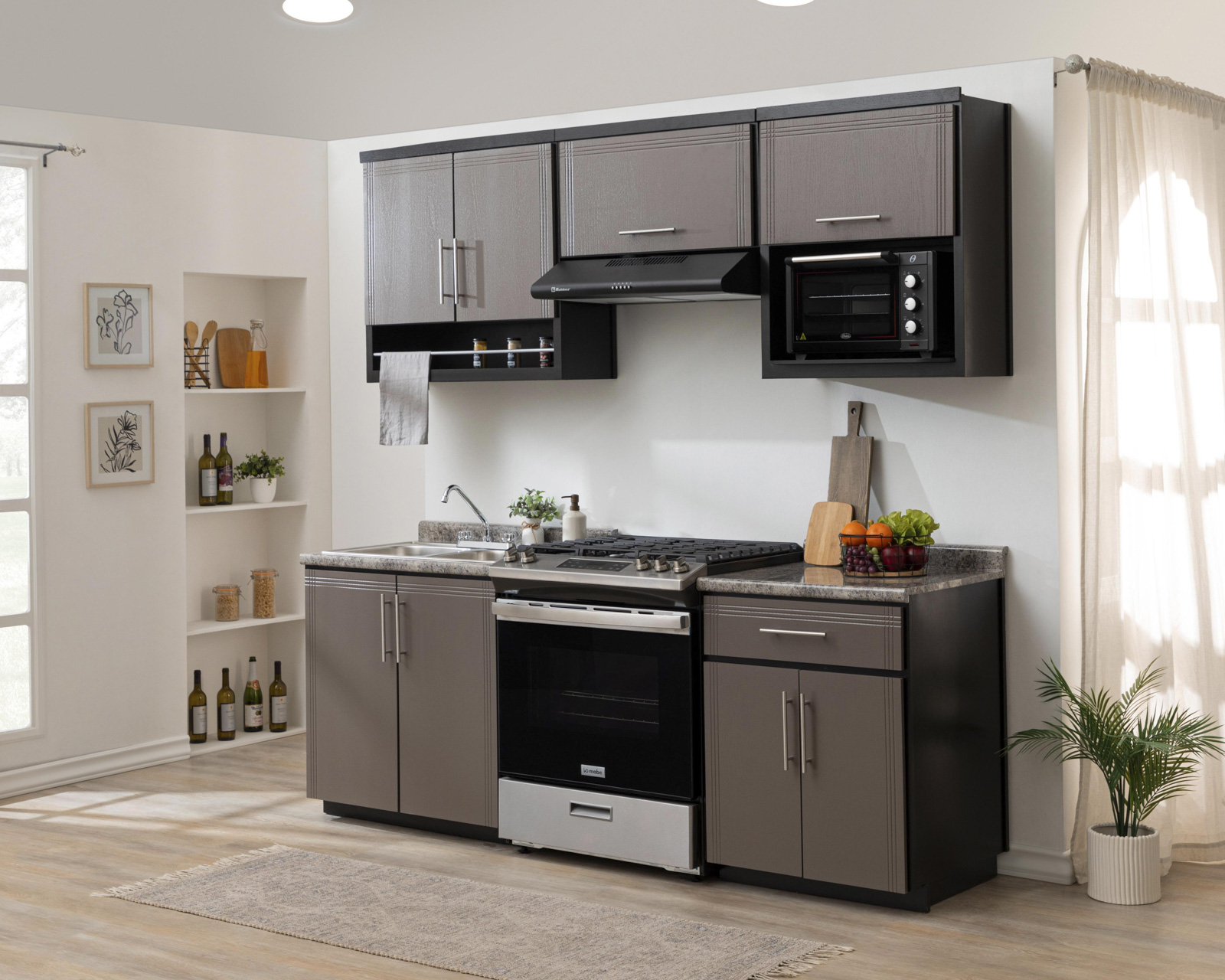 Foto 1 | Foto 1 | Cocina Integral Marruecos Gris 240 cm