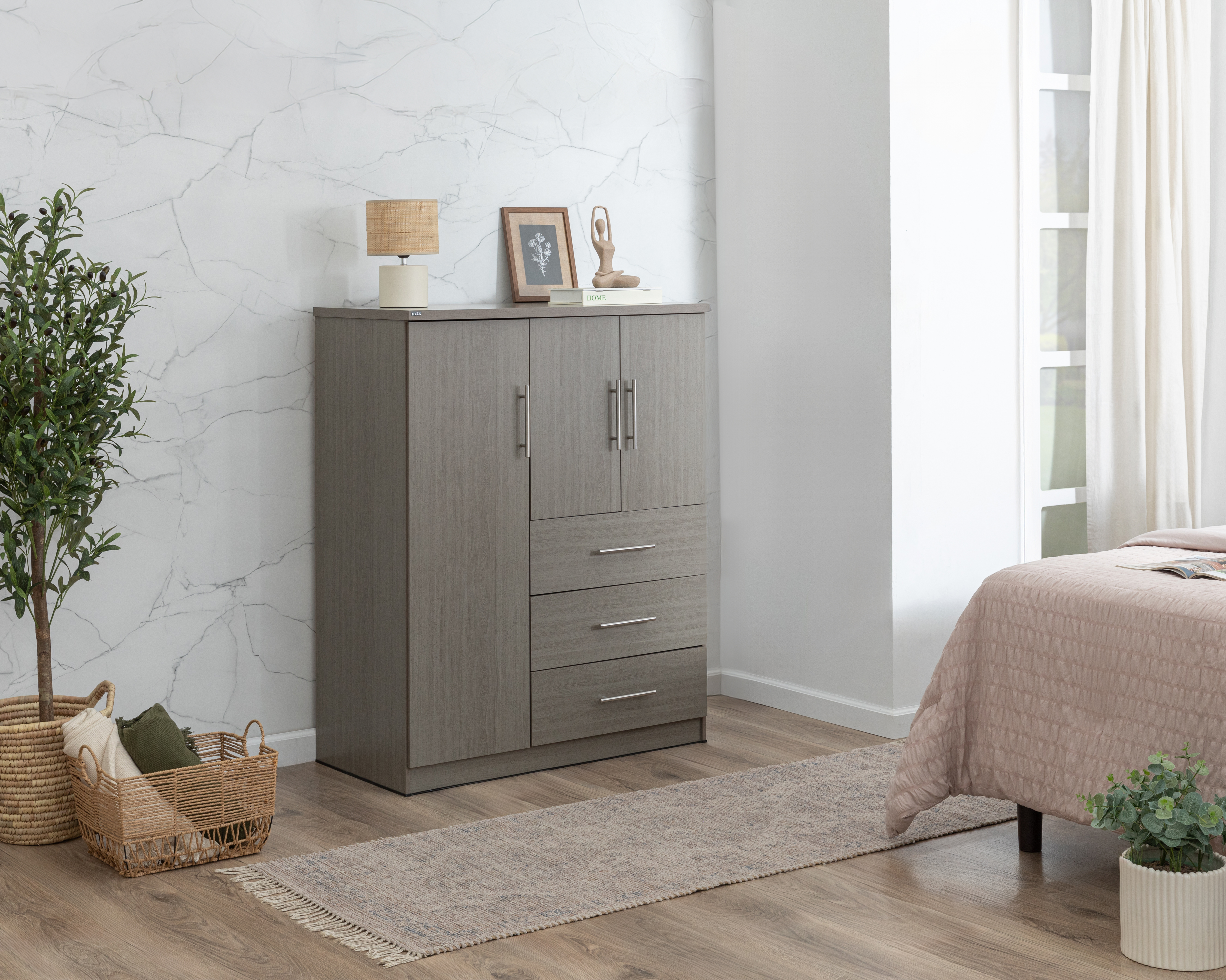 Cómoda Mobi Habana Fresno 100 cm