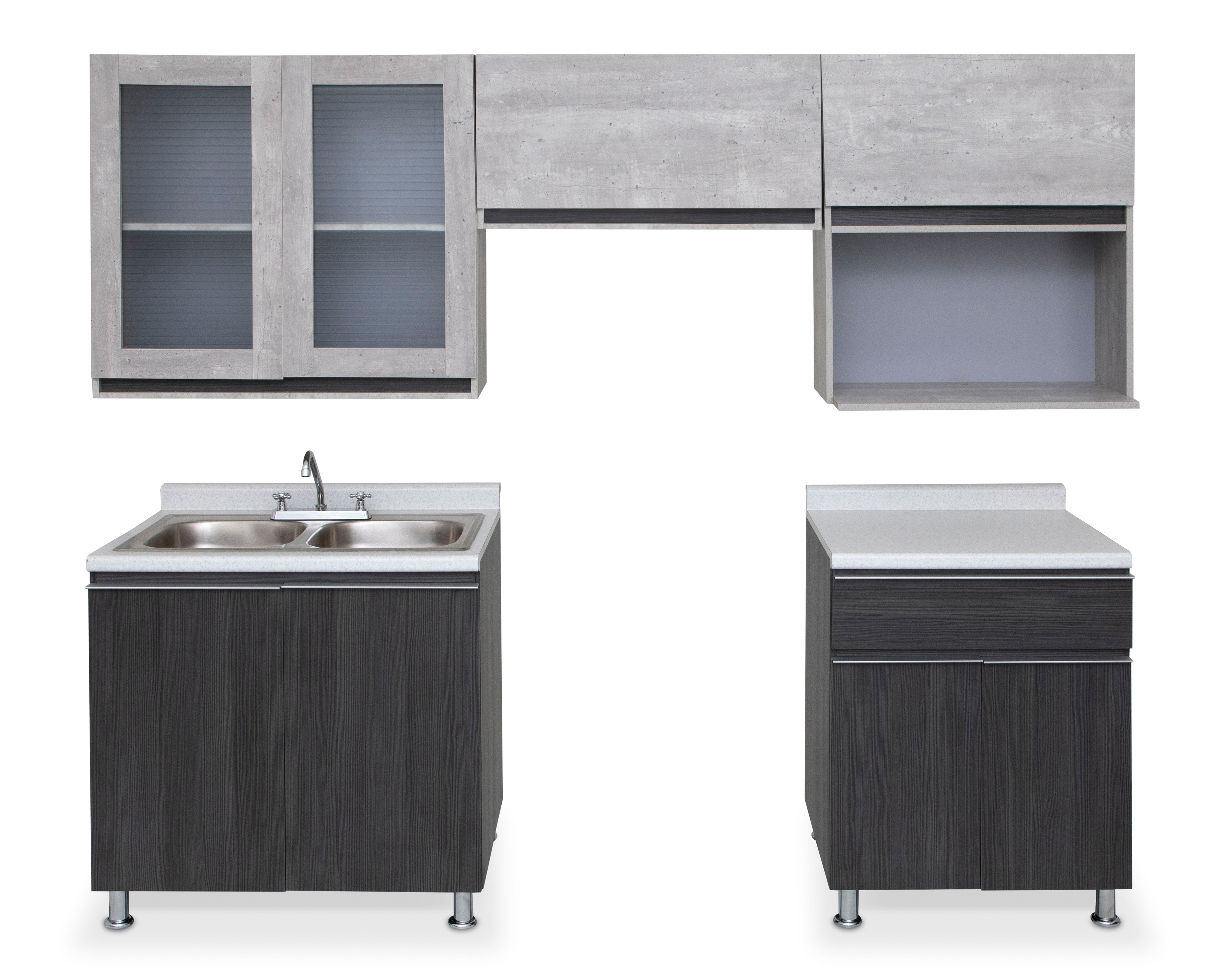 Foto 3 | Foto 3 | Cocina Integral Clarissa Gris 240 cm