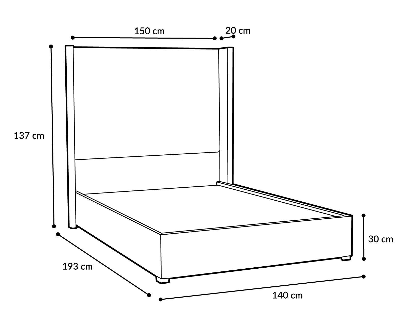 Foto 8 pulgar | Foto 7 | Cama Glass Matrimonial