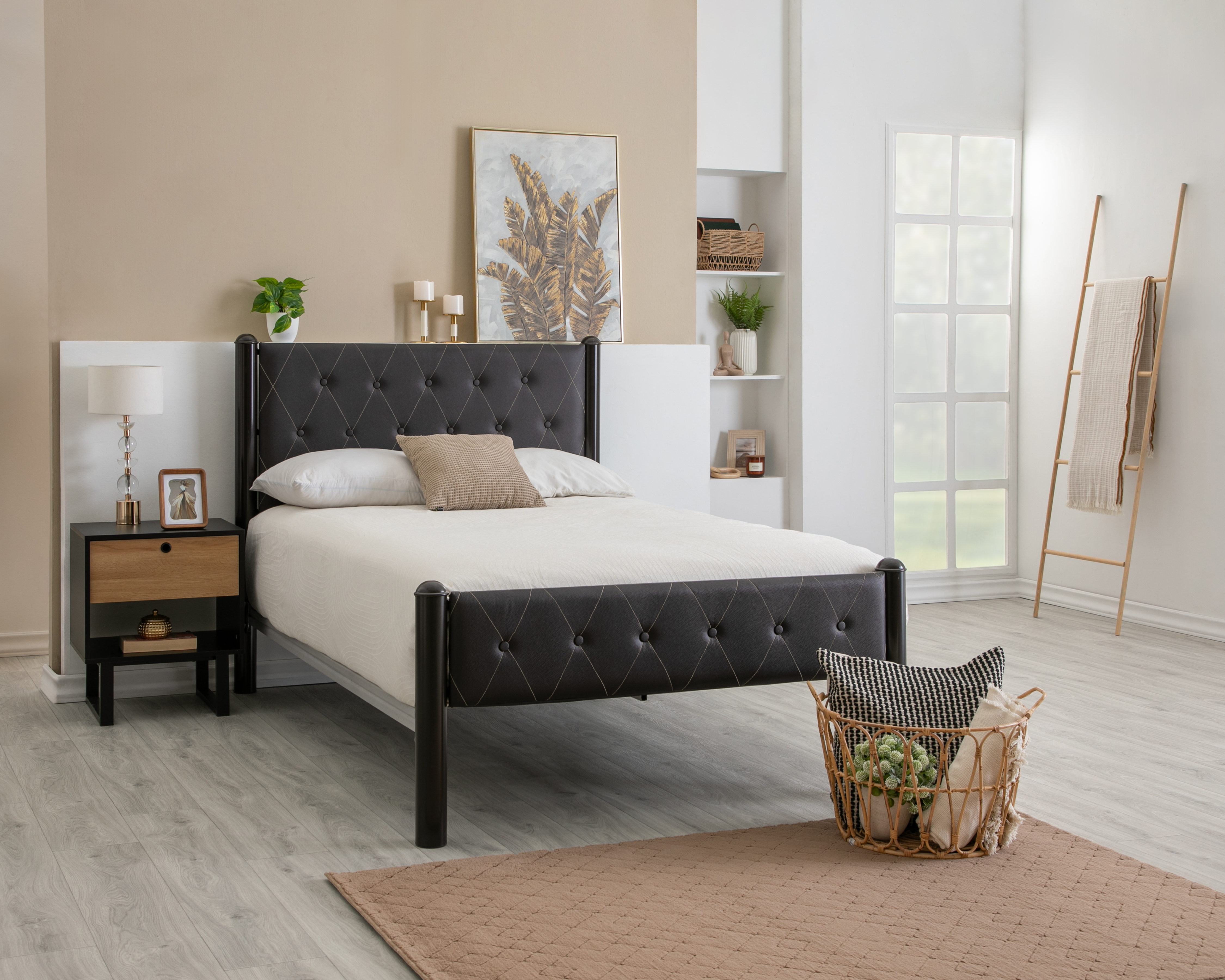 Cama Matrimonial Bling de Metal