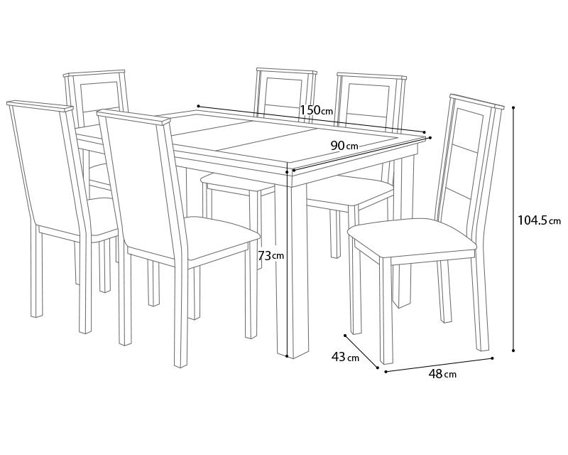 Foto 7 | Foto 7 | Comedor Irlanda con 6 Sillas