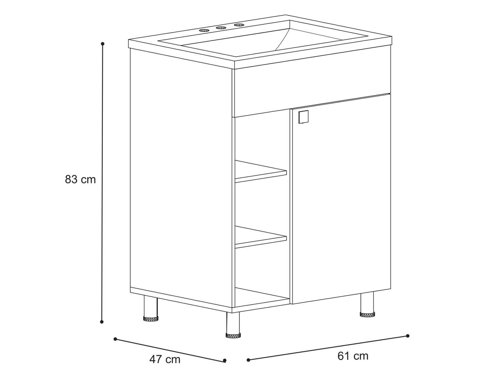 Foto 6 | Foto 6 | Mueble para Baño Mobi Portland Fresno