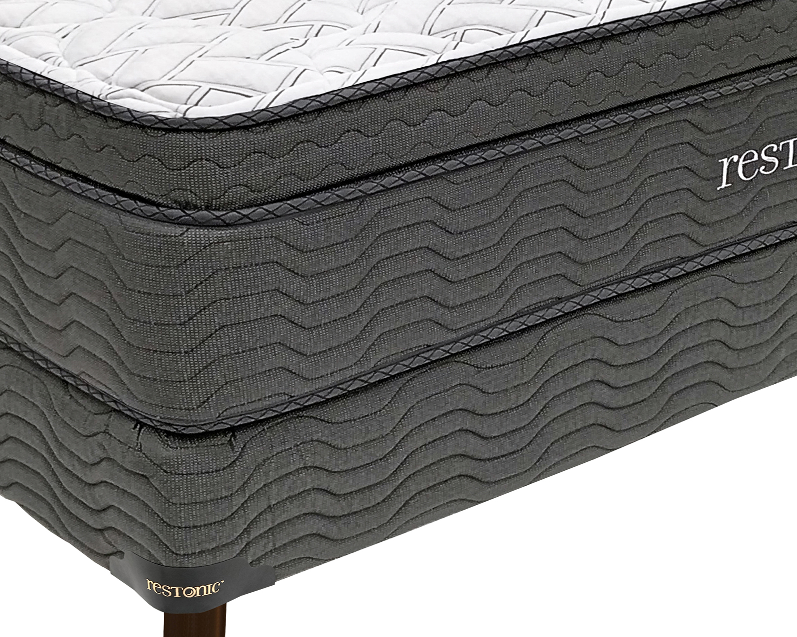 Foto 4 | Foto 4 | Juego de Colchón y Box Queen Size Restonic Platinium