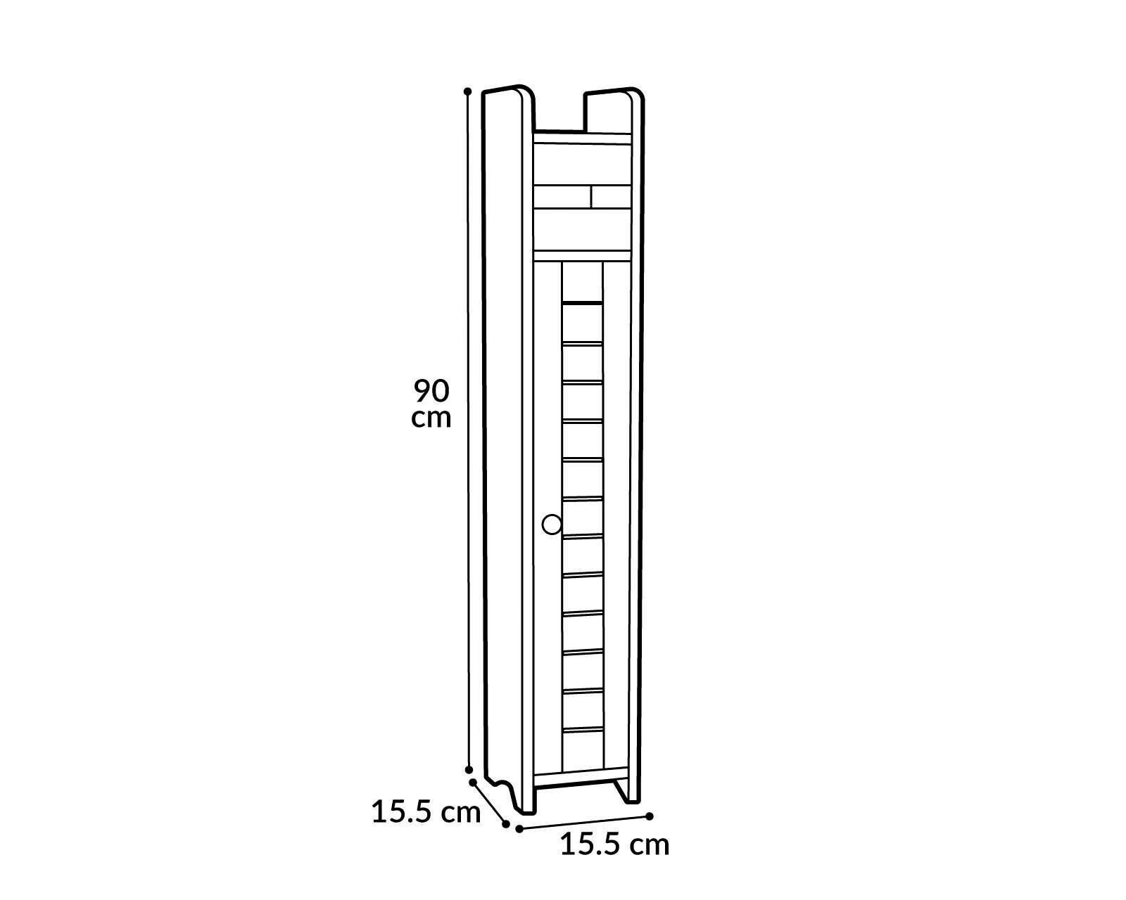 Foto 7 pulgar | Foto 6 | Mueble Divisor para Baño Serena Blanco