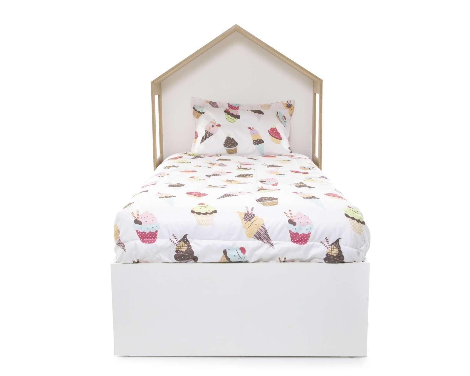 Foto 6 pulgar | Foto 5 | Cama Infantil Individual Haus de Madera color Café