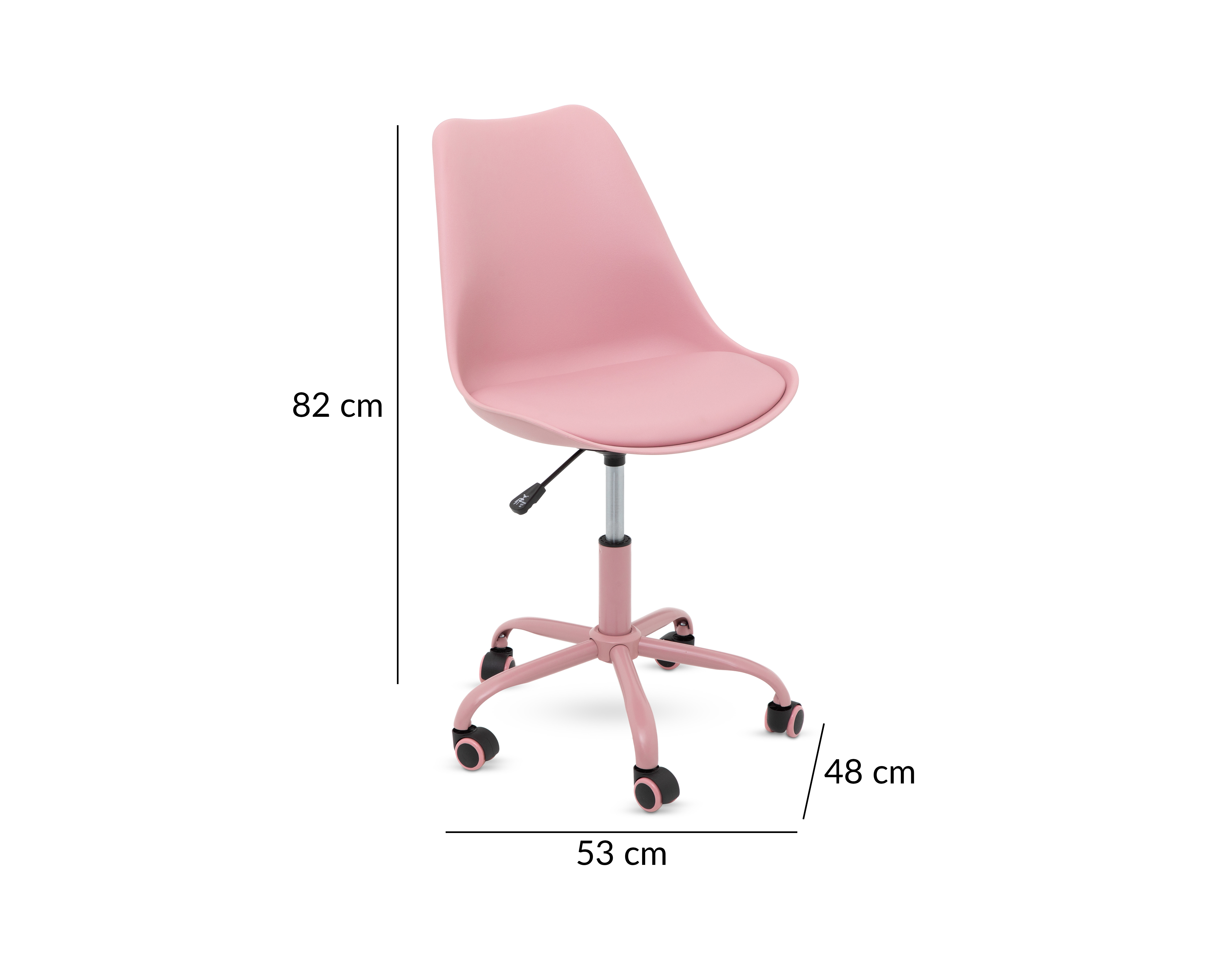 Foto 6 | Foto 6 | Silla de Oficina Blokhus Rosa
