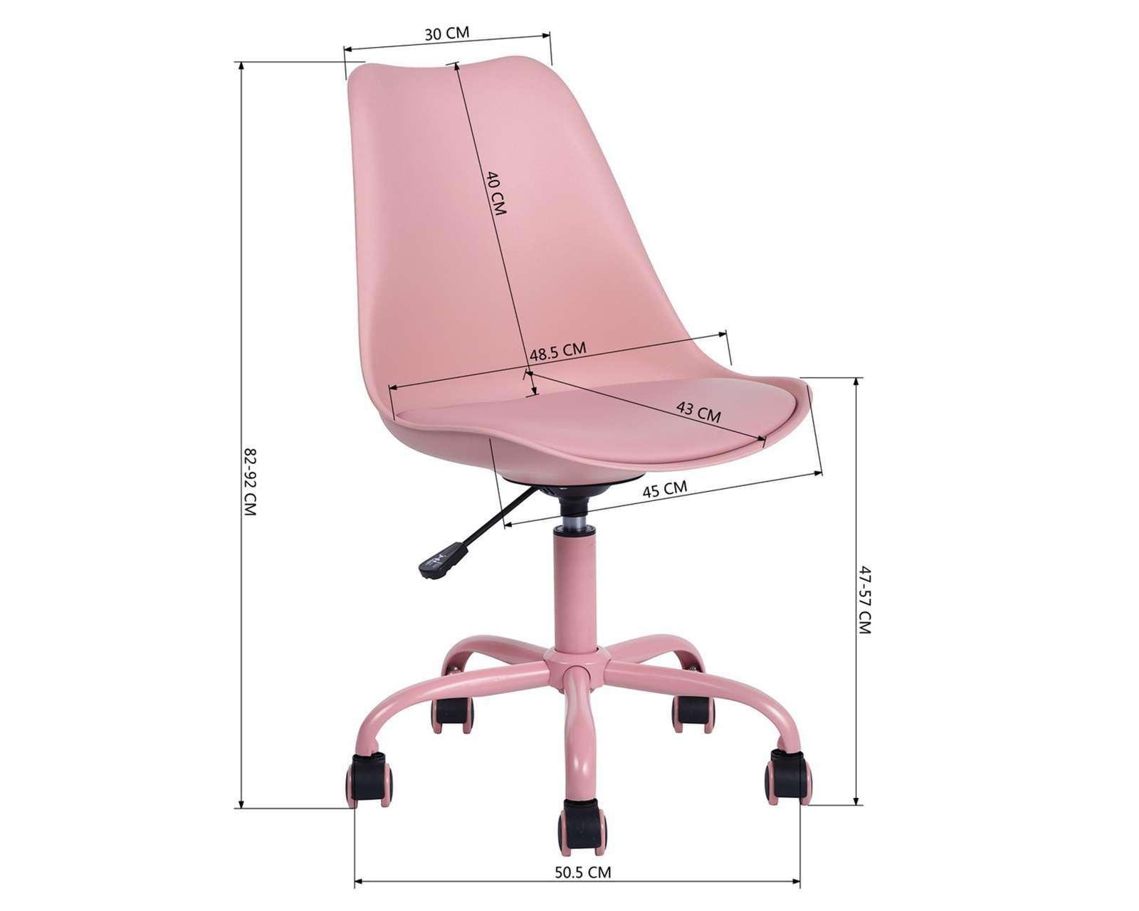 Foto 9 pulgar | Foto 8 | Silla de Oficina Blokhus Rosa