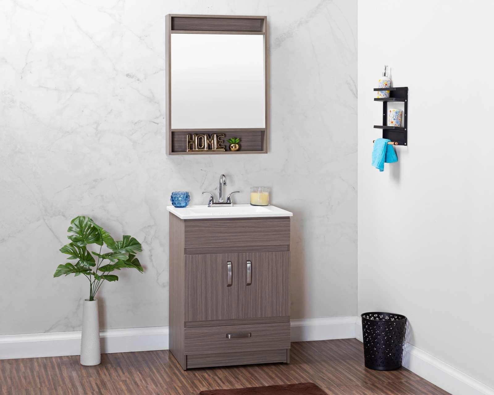 Foto 8 pulgar | Foto 7 | Mueble para Baño Aurora Gris