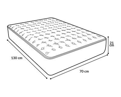 Foto 5 | Foto 5 | Colchón para Cuna Restonic 130 x 70 x 21 cm Baby Star