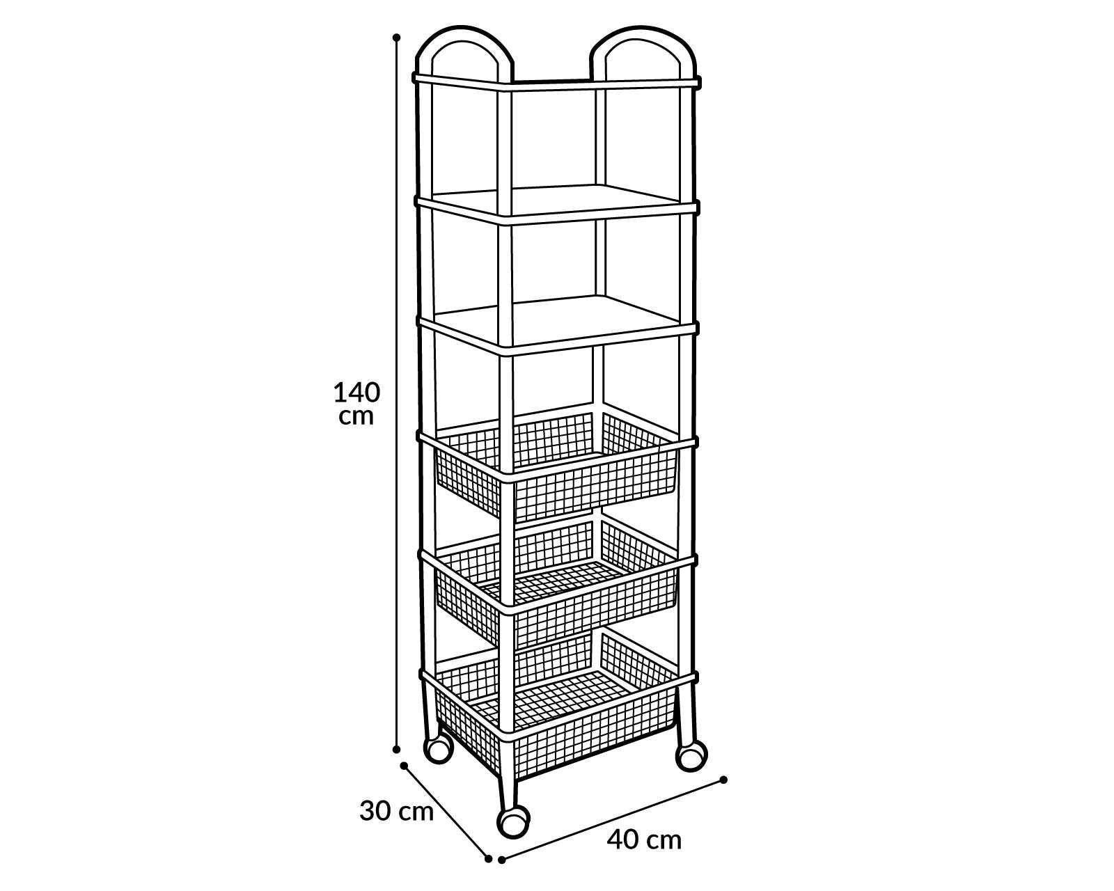 Foto 6 pulgar | Foto 5 | Mueble Organizador Italhome Prakti