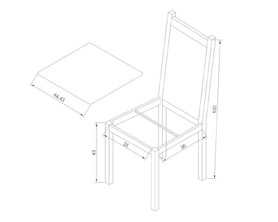 Foto 7 | Foto 7 | Comedor Irlanda con 4 Sillas