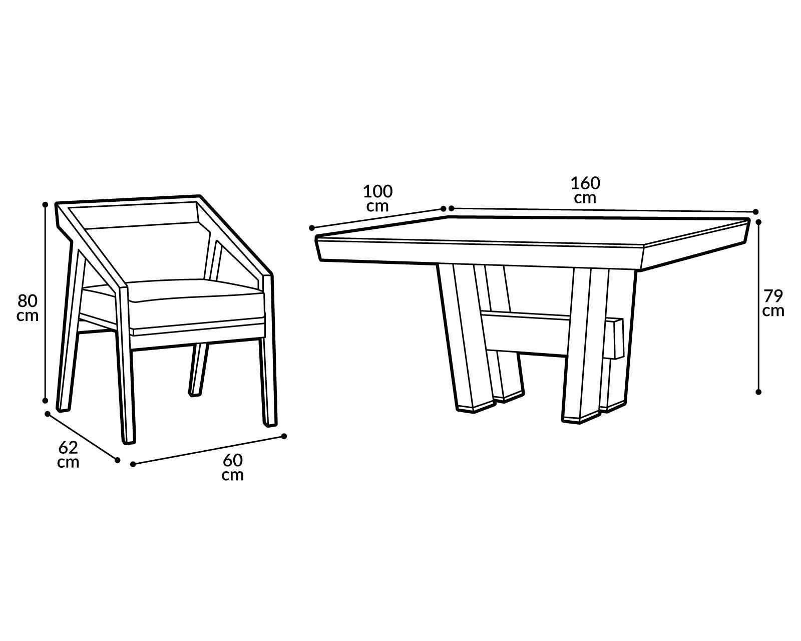 Foto 7 | Foto 8 | Comedor Mónaco con 6 Sillas