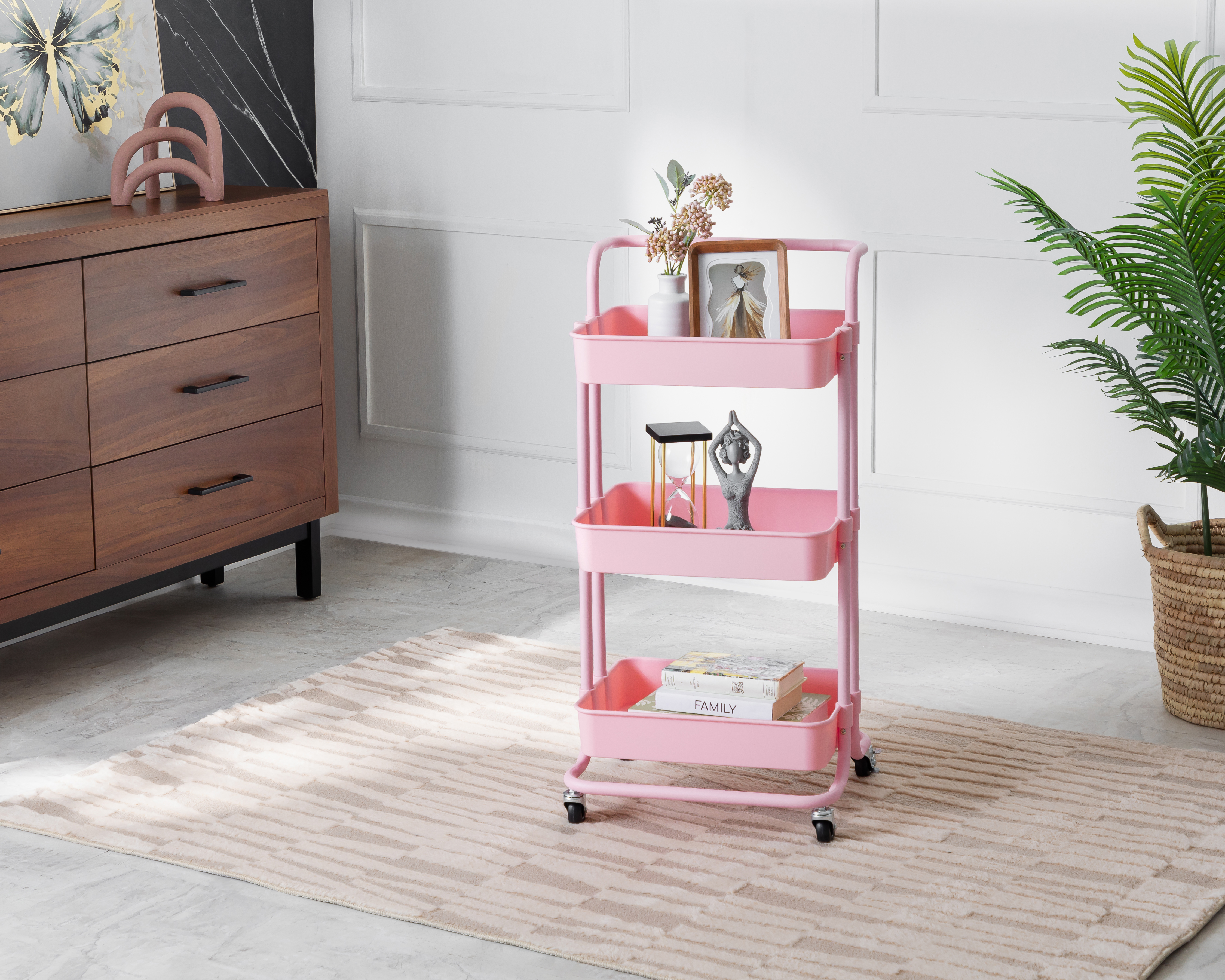 Carrito Multifuncional Drako Rosa
