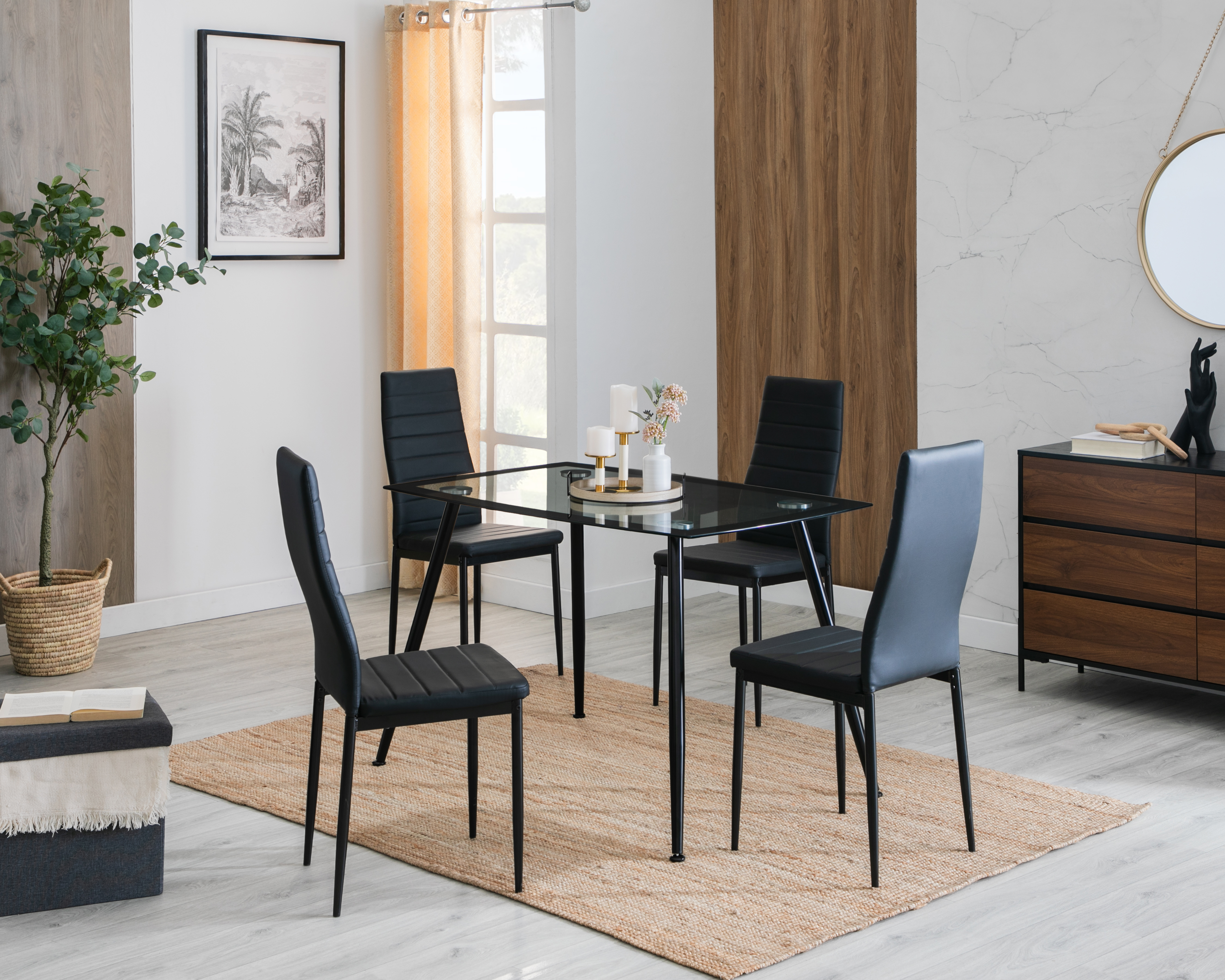 Comedor Glenda 4 Sillas