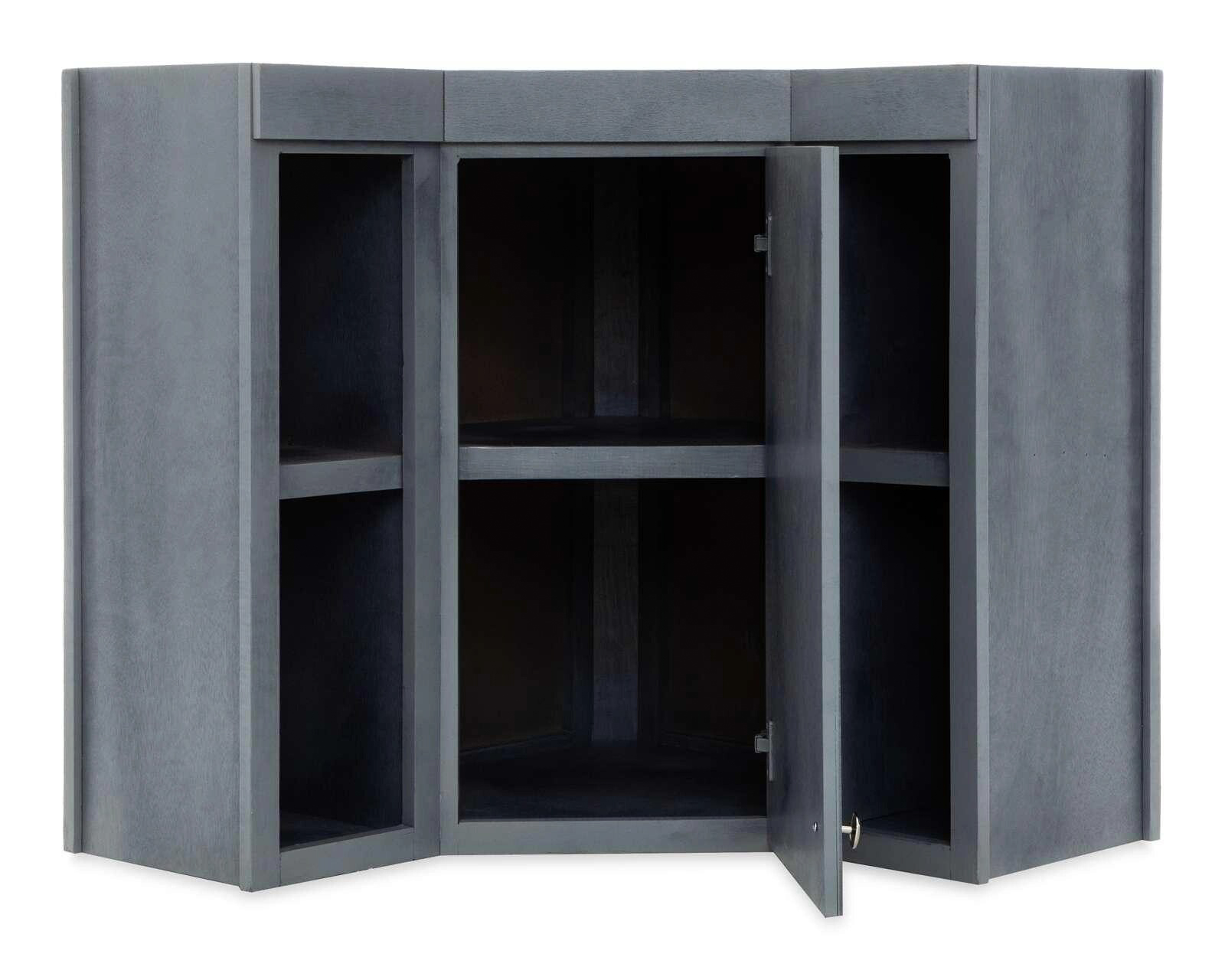 Foto 3 pulgar | Foto 2 | Alacena Esquinera Perla Gris