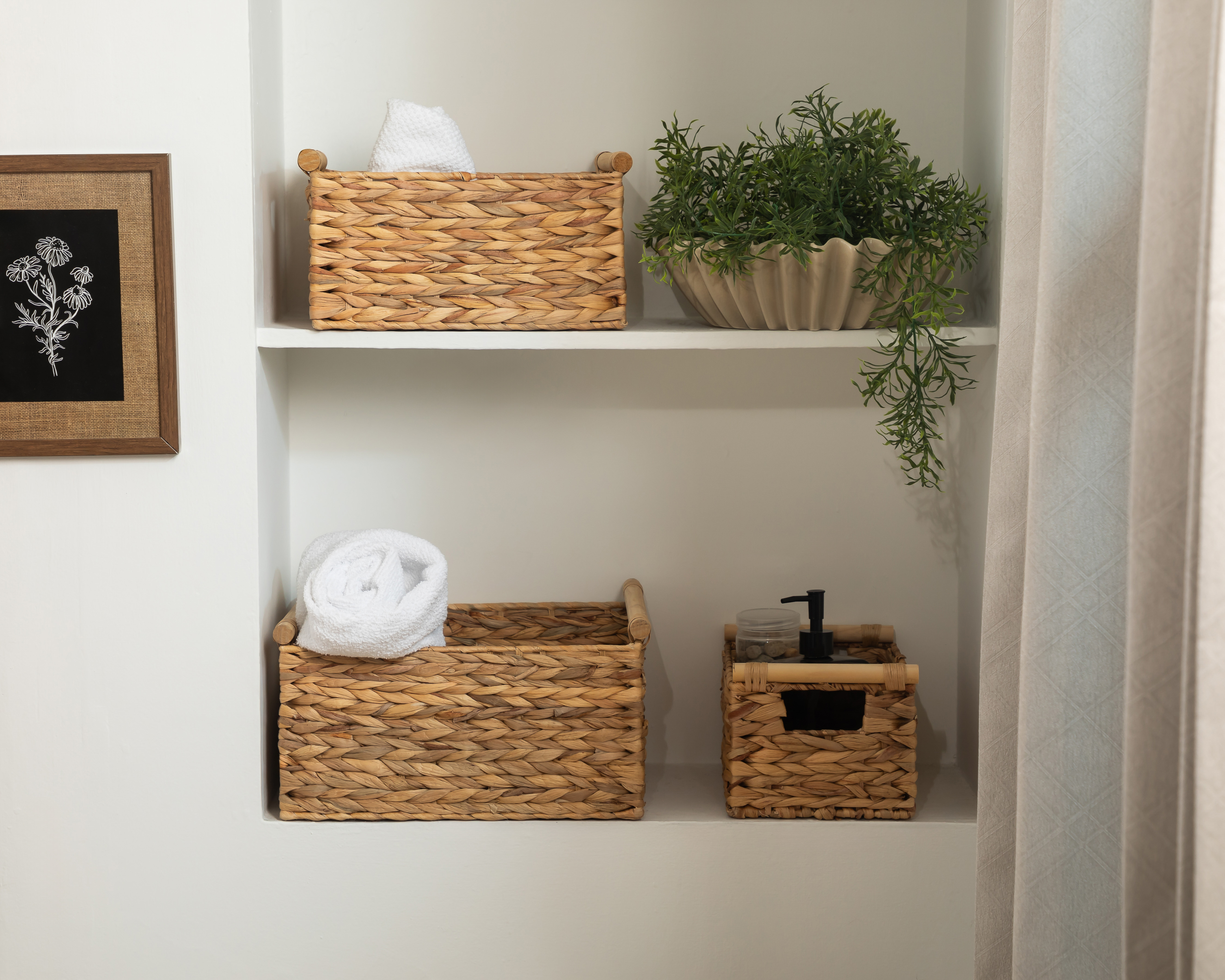 Foto 5 | Foto 5 | Canasta de Tejido Tila Khaki +Simple 3 Piezas