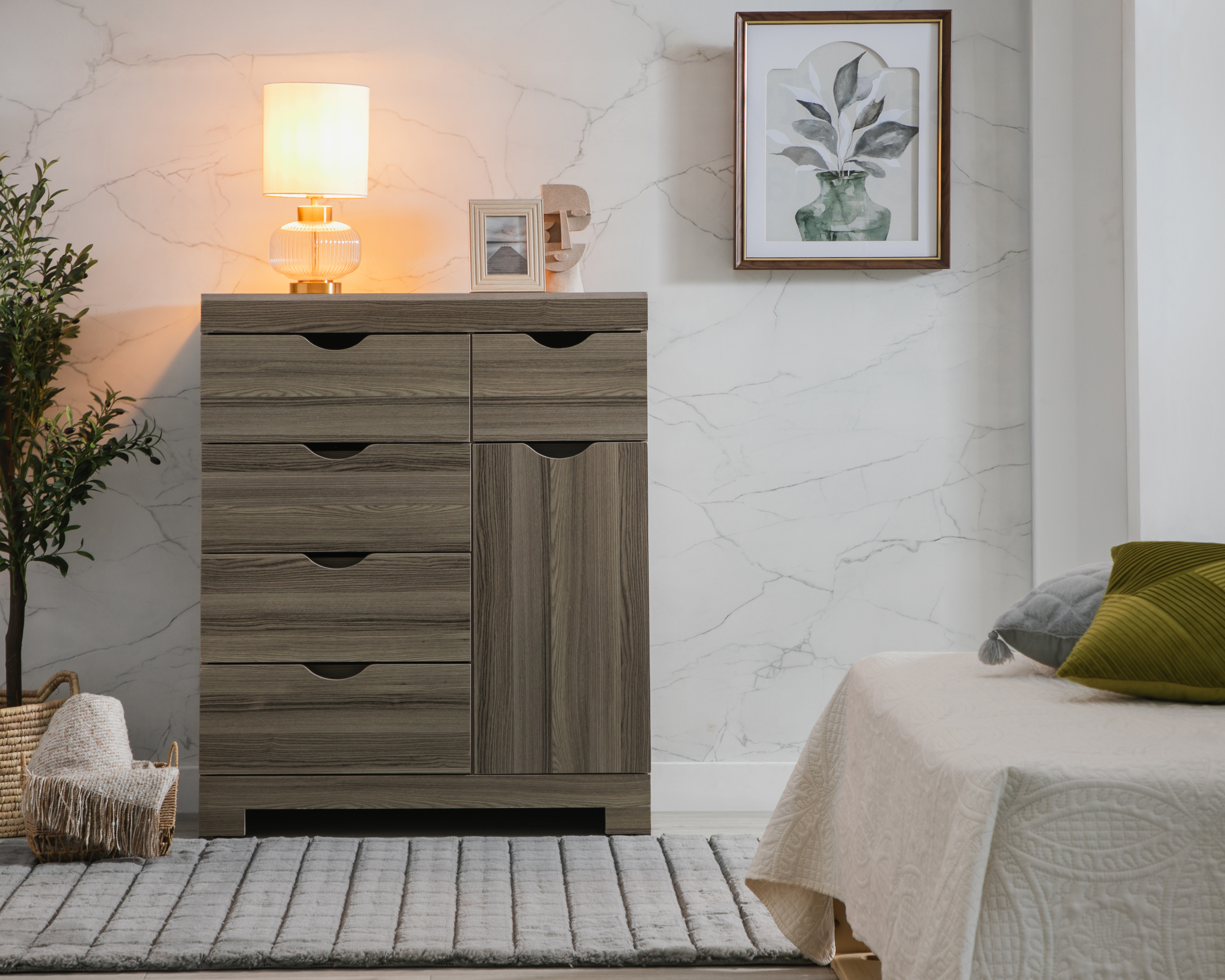 Cómoda Toronto Gris 100 cm