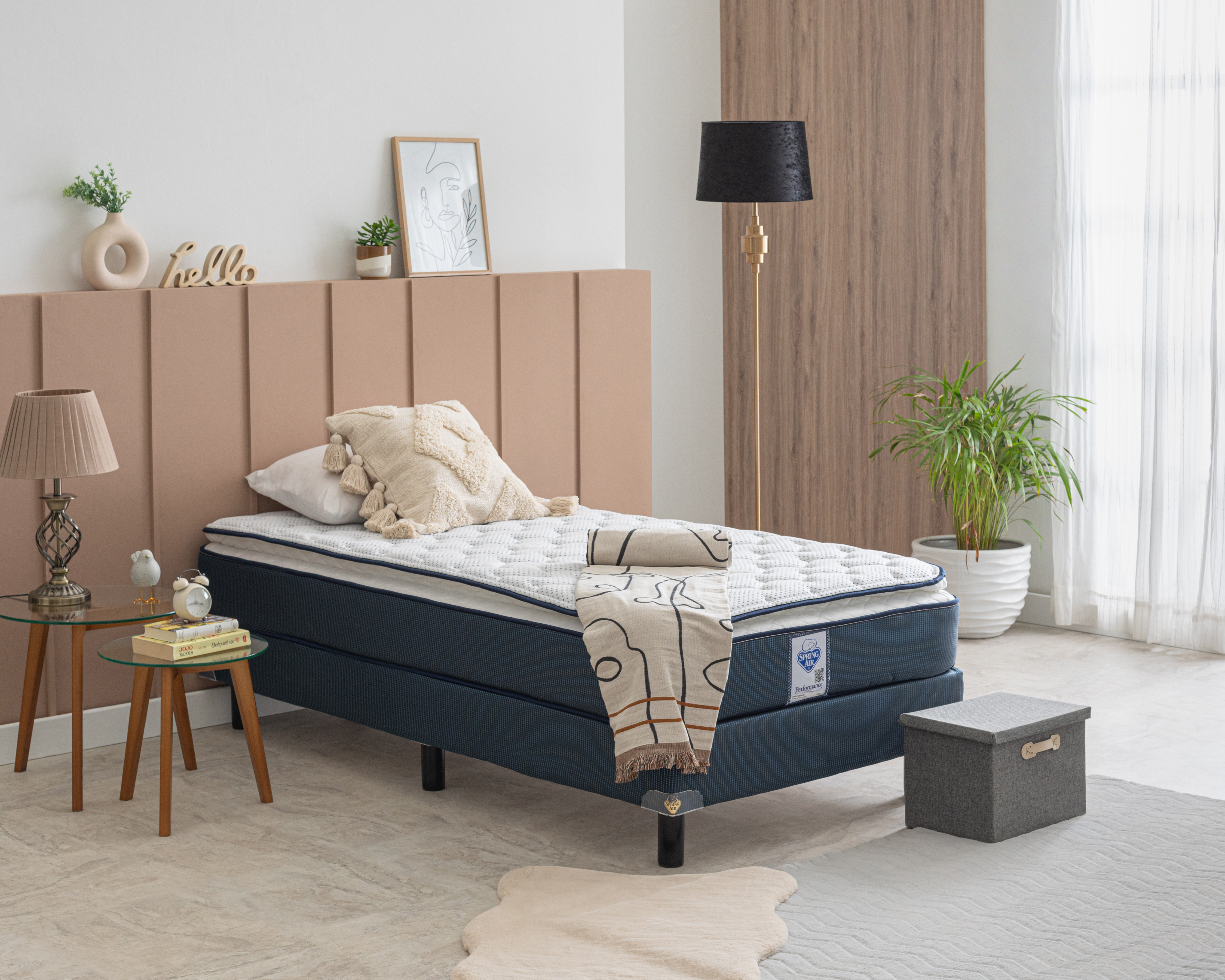 Foto 1 | Foto 1 | Juego de Colchón y Box Individual Spring Air Mykonos