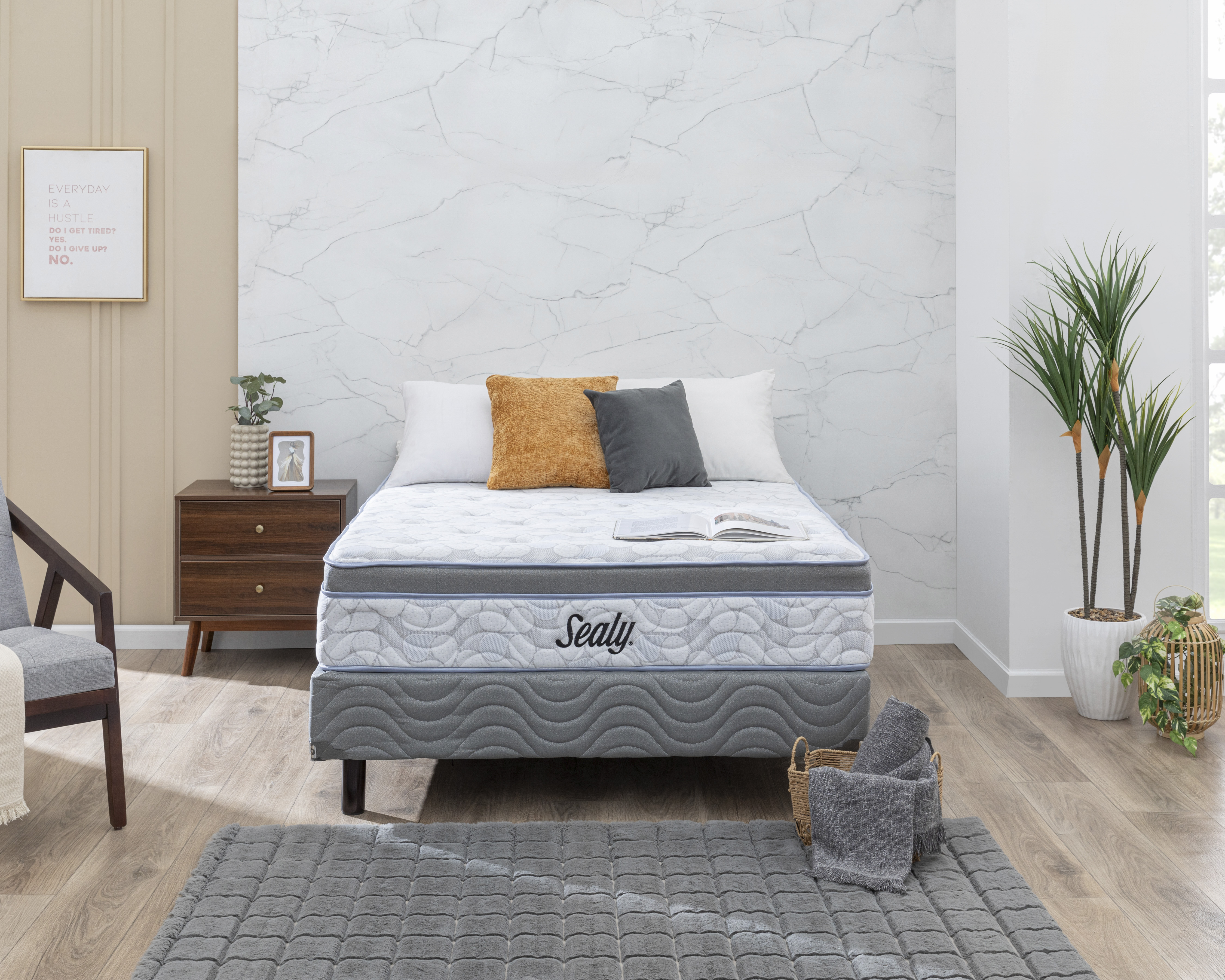 Foto 2 pulgar | Foto 1 | Juego de Colchón y Box Matrimonial Sealy Amazing