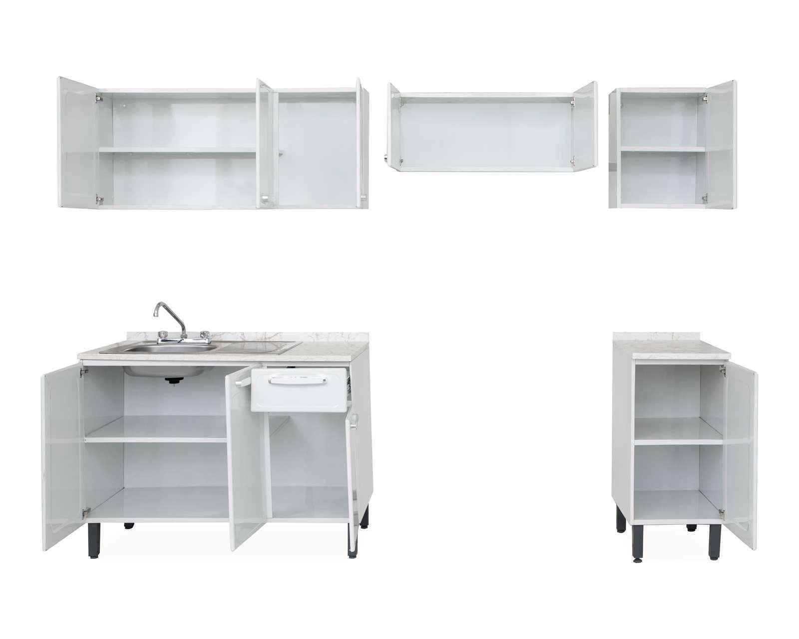 Foto 4 pulgar | Foto 3 | Cocina Integral Aurora Blanca 240 cm