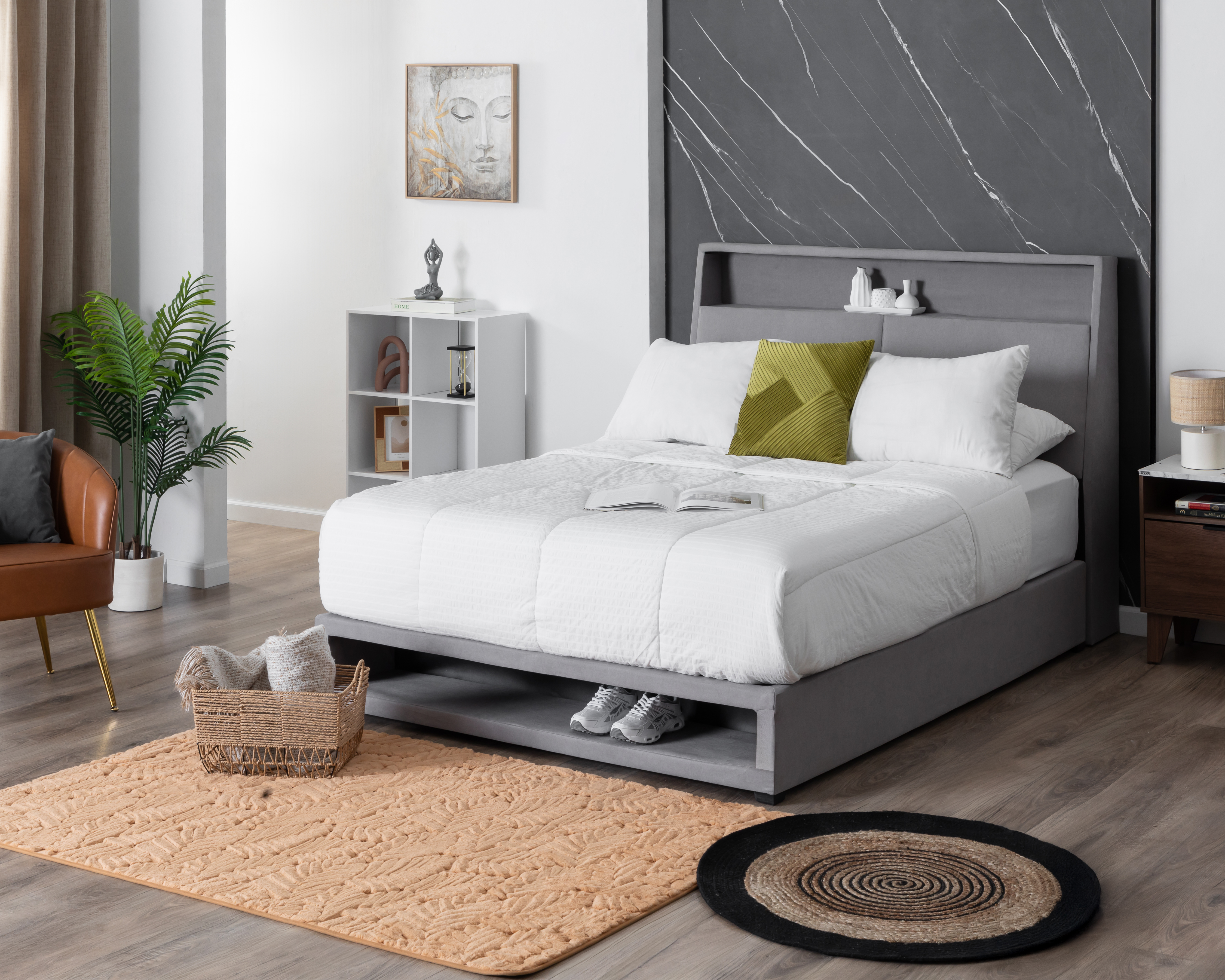Cama Queen Size Catania de Madera