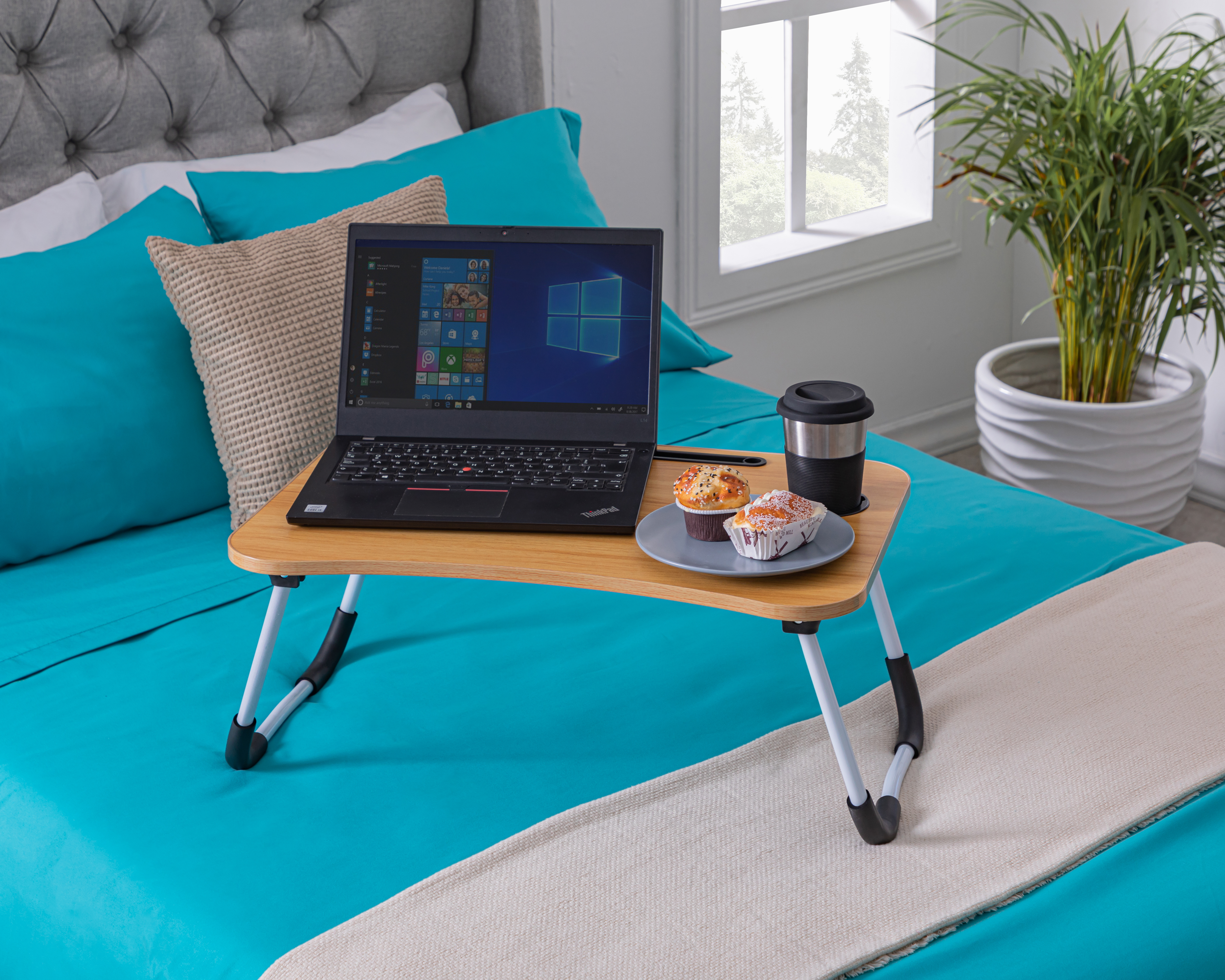 Mesa para Laptop Diana Amarillo