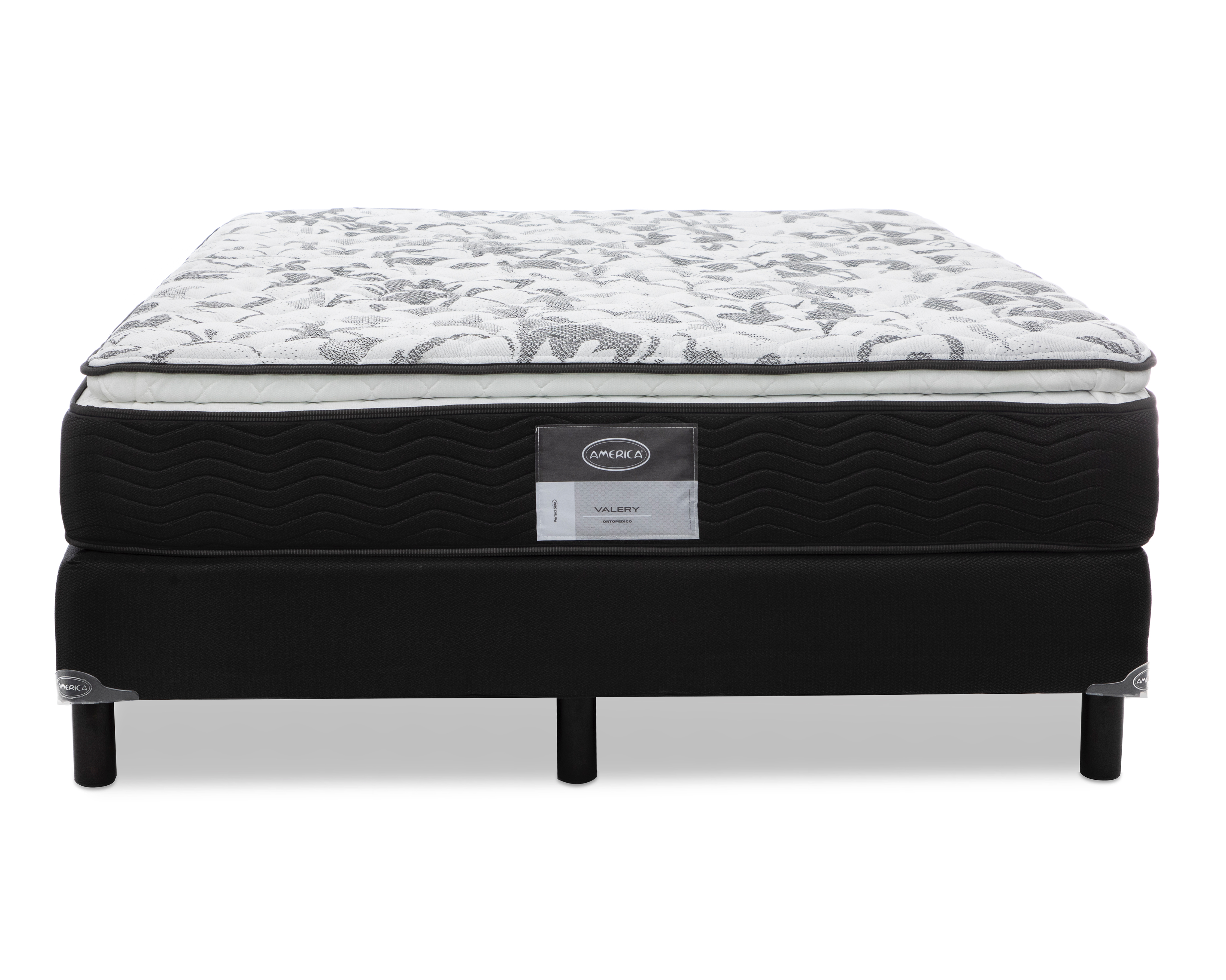 Foto 3 pulgar | Foto 2 | Juego de Colchón y Box Queen Size America Valery