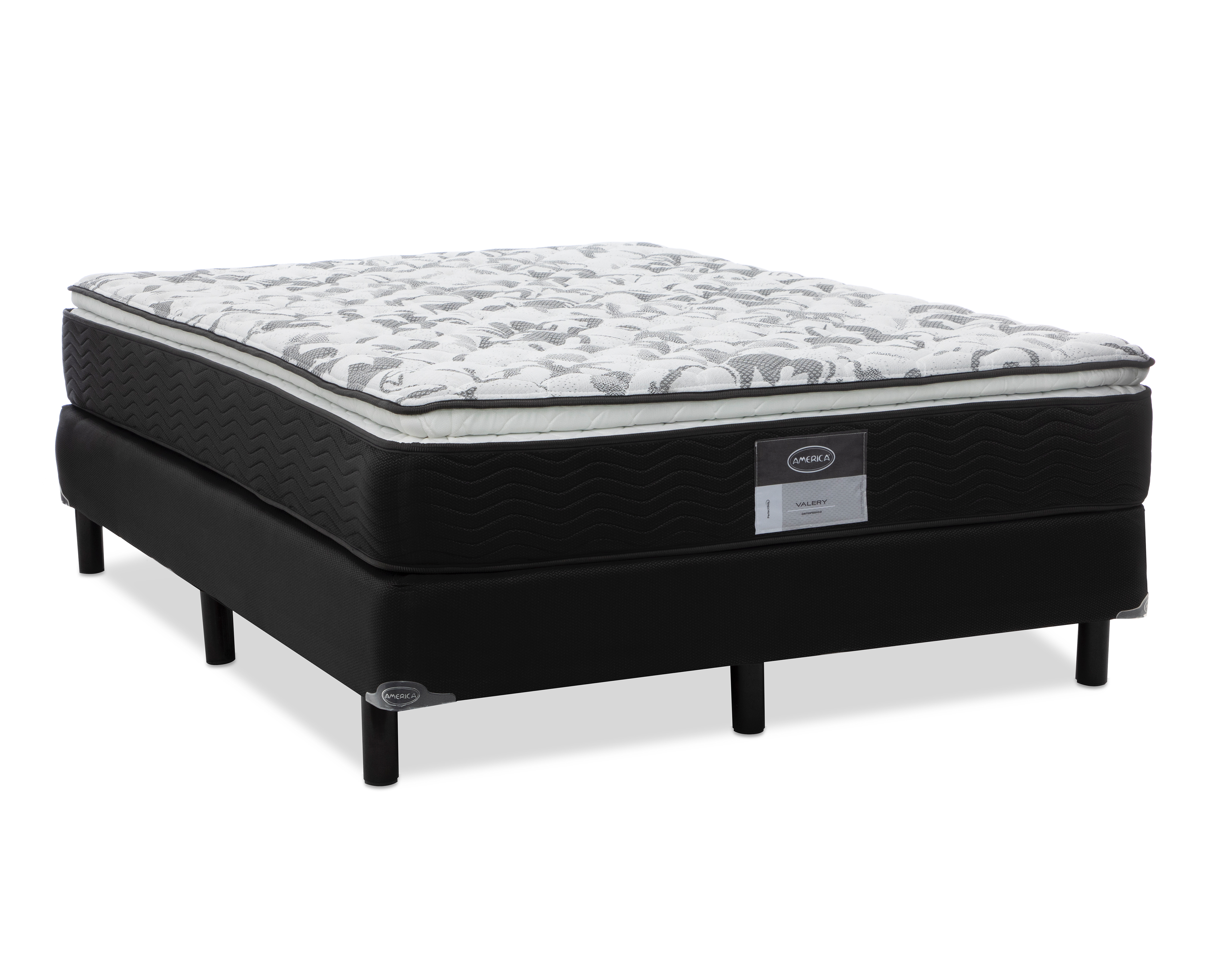 Foto 4 pulgar | Foto 3 | Juego de Colchón y Box Queen Size America Valery