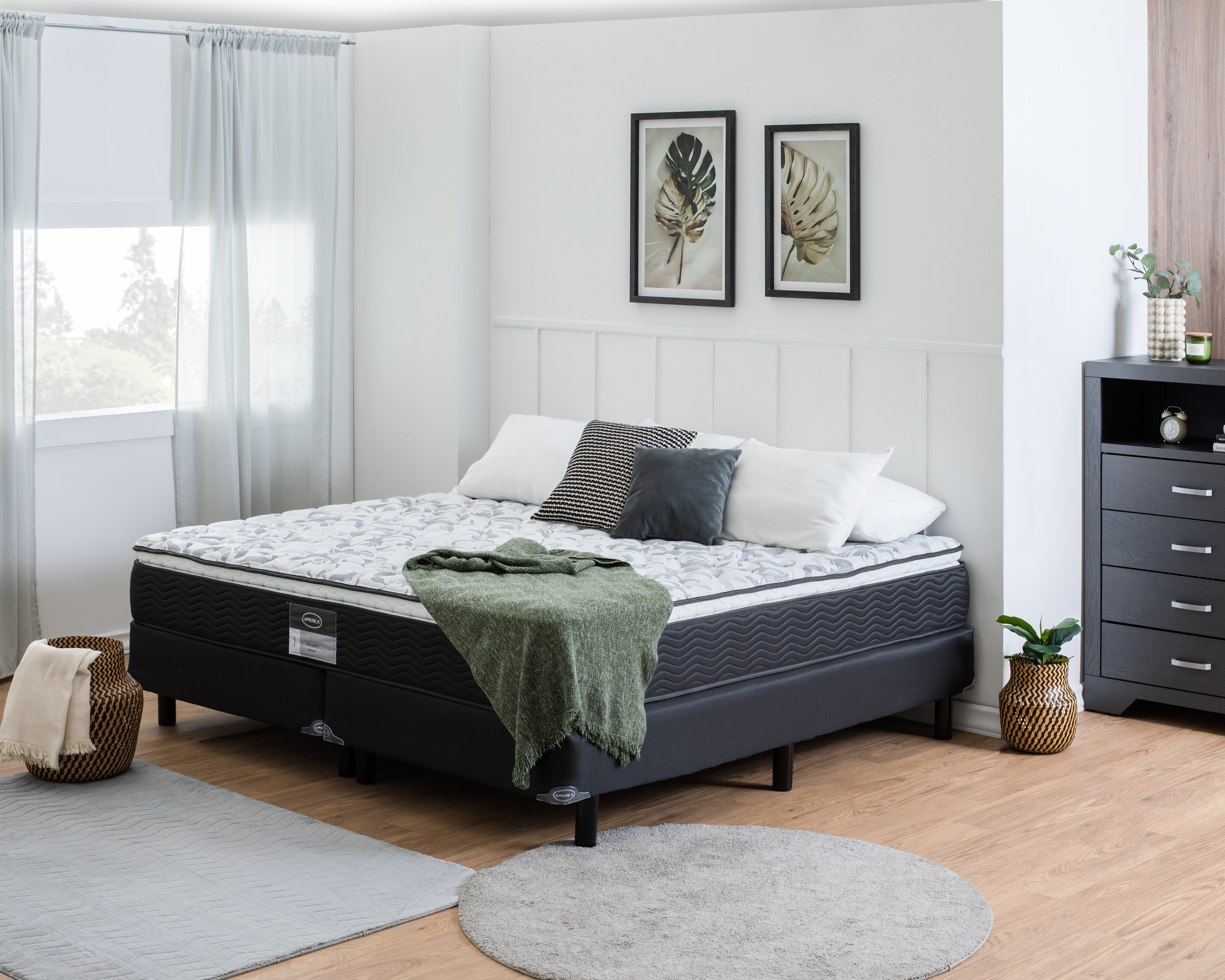 Juego de Colchón y Box King Size America Valery