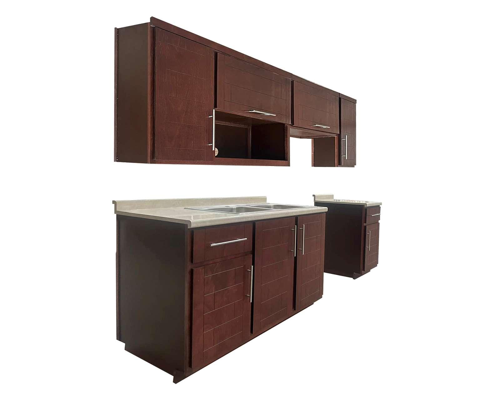Foto 4 pulgar | Foto 3 | Cocina Integral Encino Cherry 240 cm