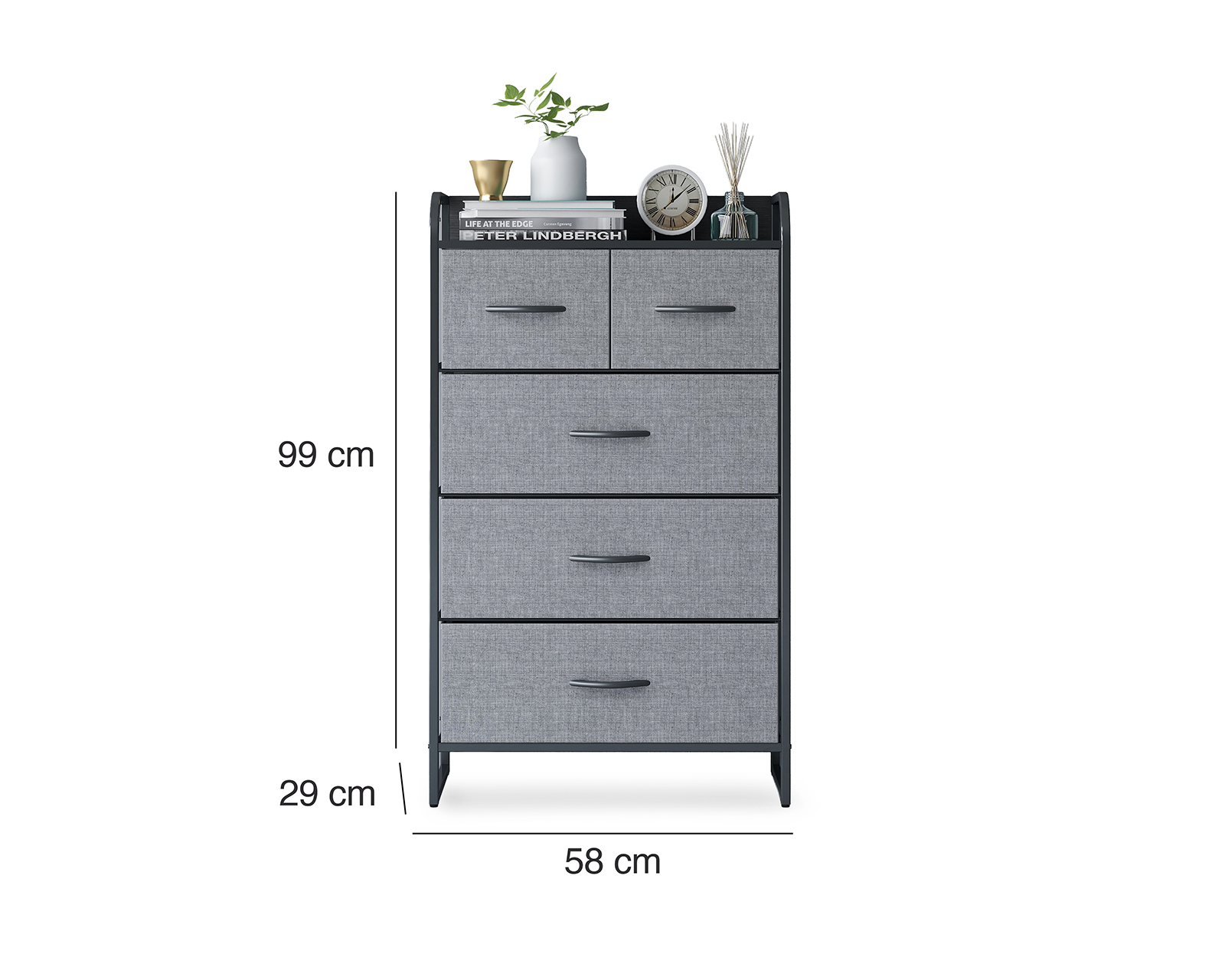 Foto 6 pulgar | Foto 5 | Mueble Organizador +Simple Belen Gris