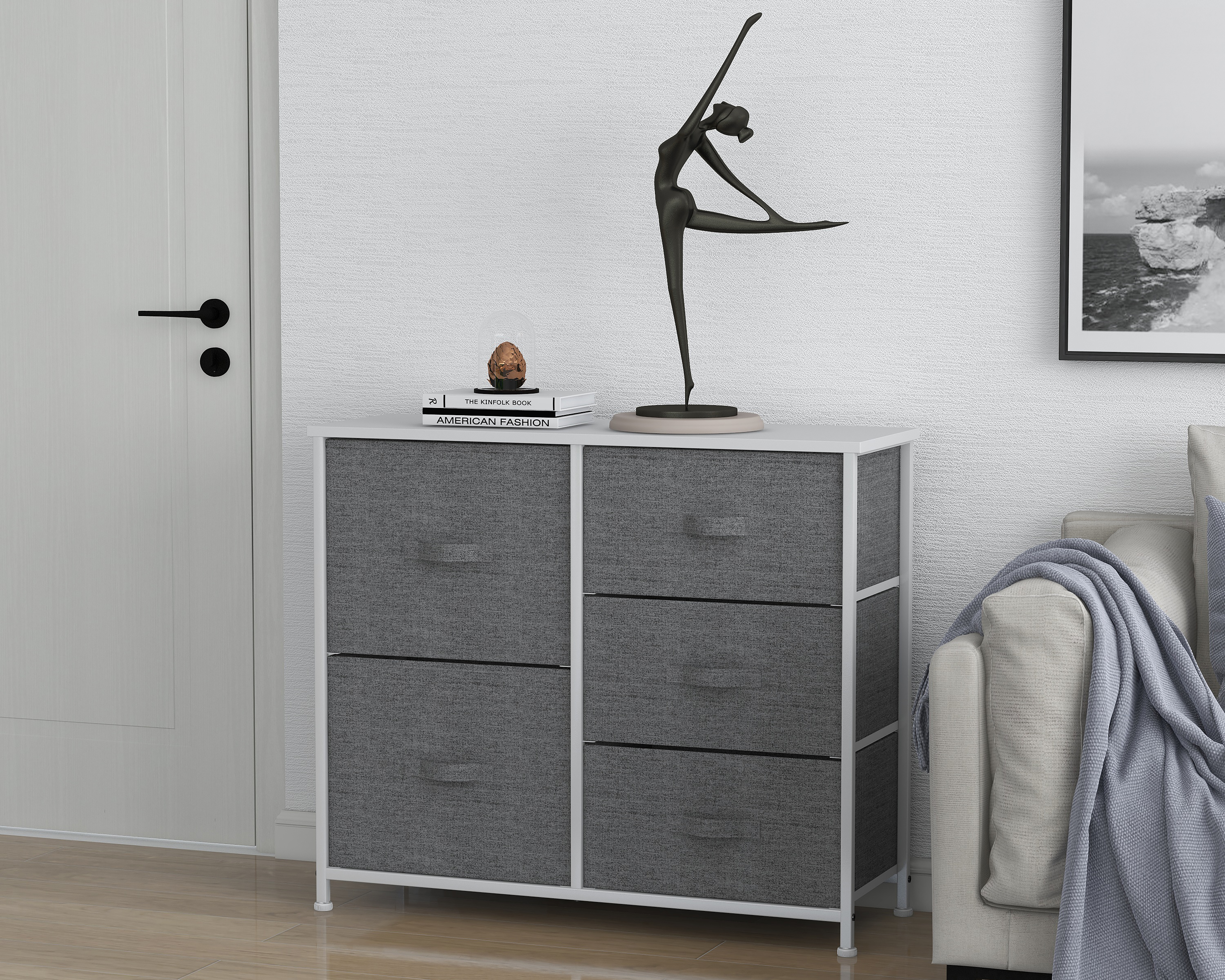 Mueble Organizador +Simple Rocio Gris
