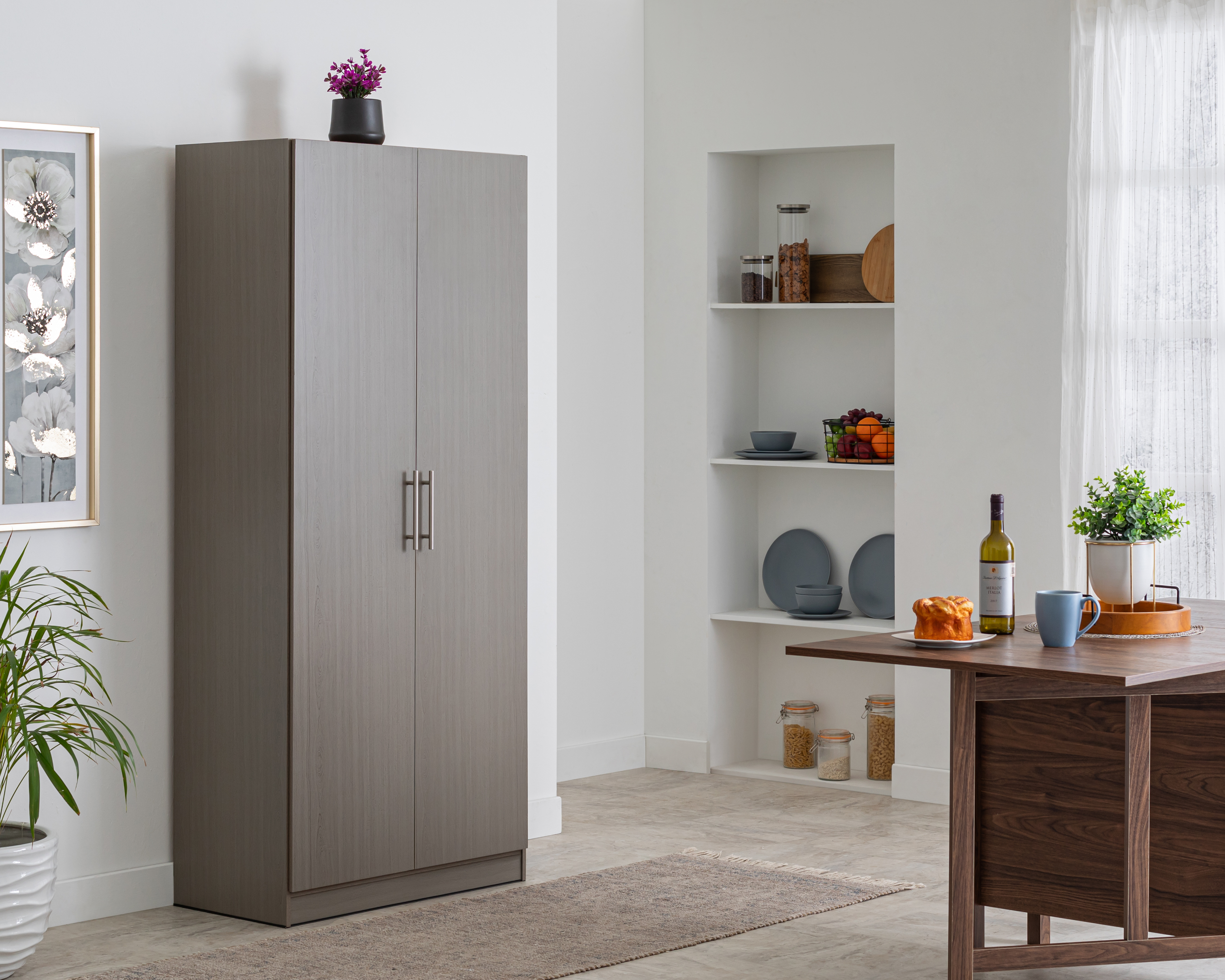 Alacena de Madera Industrializada Mobi Nápoles Fresno